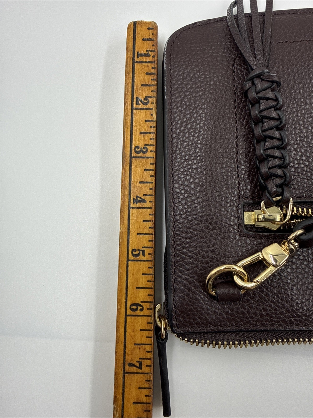 Vince Camuto Red Cherry Pebbled Leather Crossbody Bag Adjustable Strap Purse