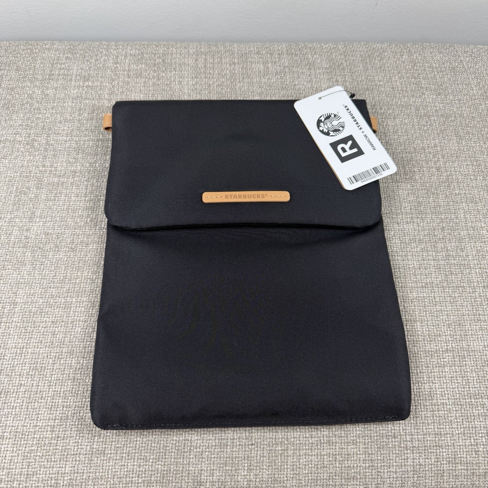 NWT Korea Starbucks Rawrow Black Changeable Purse Crossbody Bag Travel