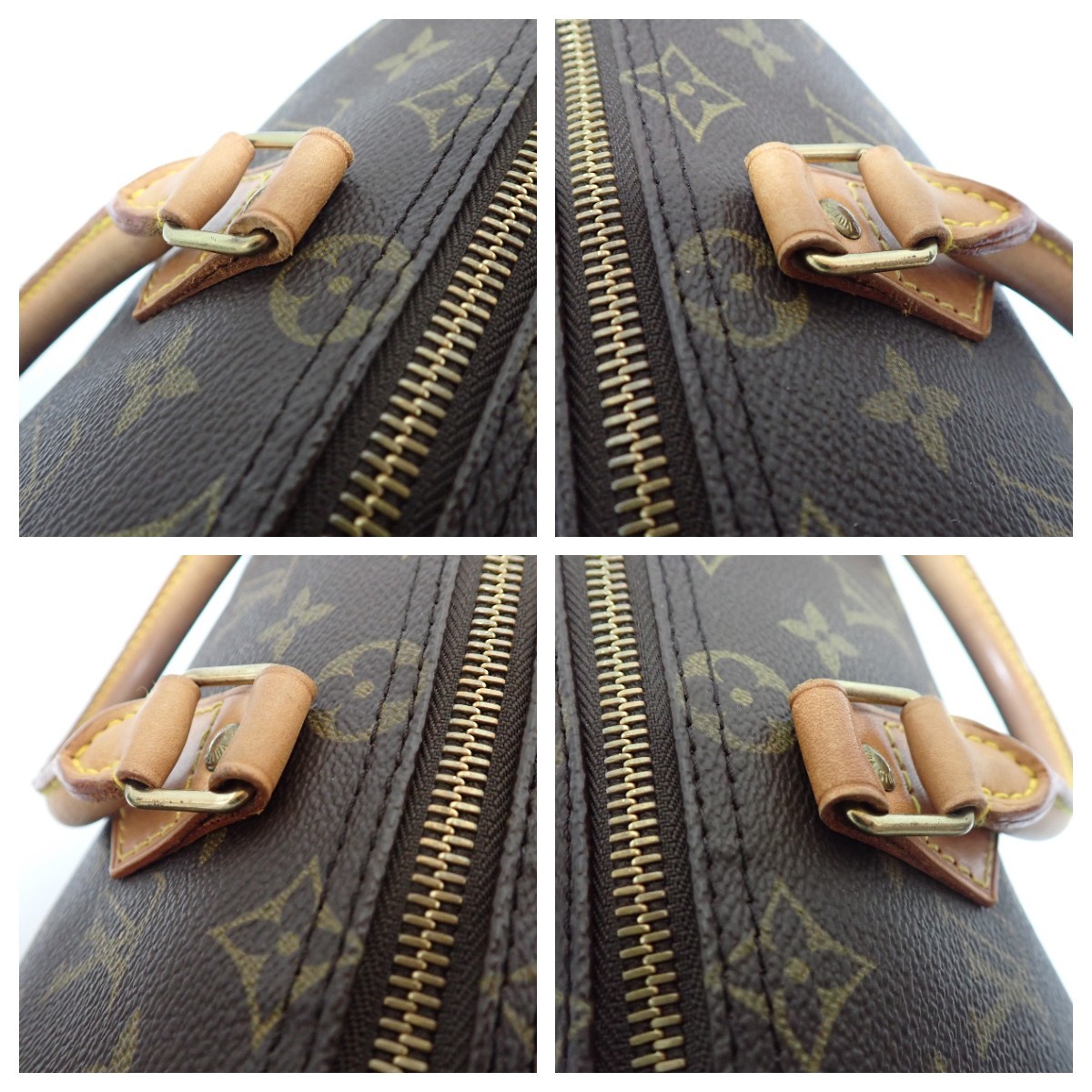 Louis Vuitton Monogram Speedy 25 Purse Bag M41528 Brown Pre-Owned VI0973