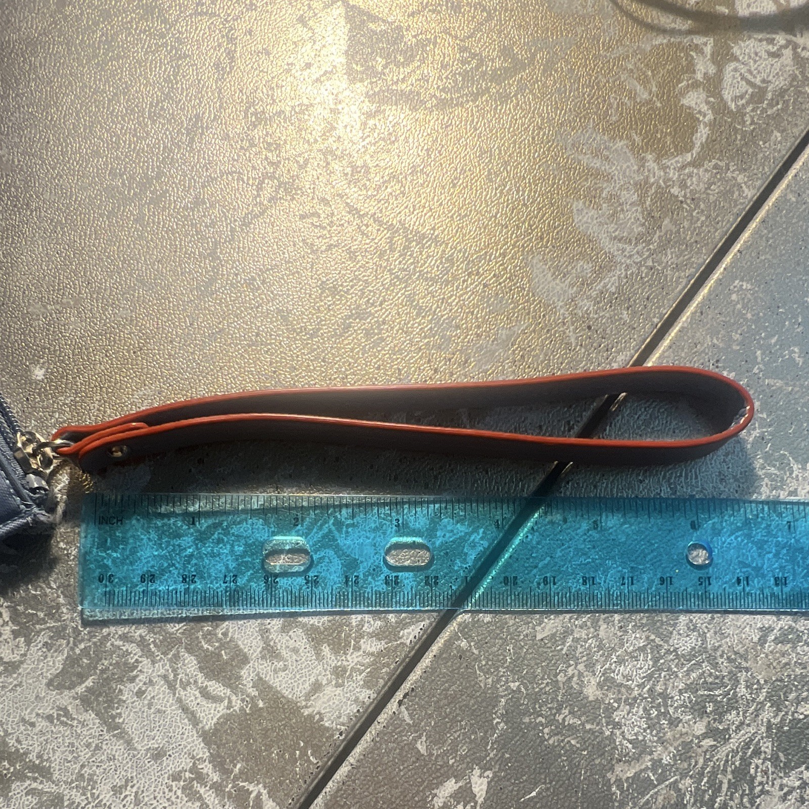Longchamp Le Pliage Club Medium Cosmetic Case Flat Nylon Wristlet ~NEW~ Blue