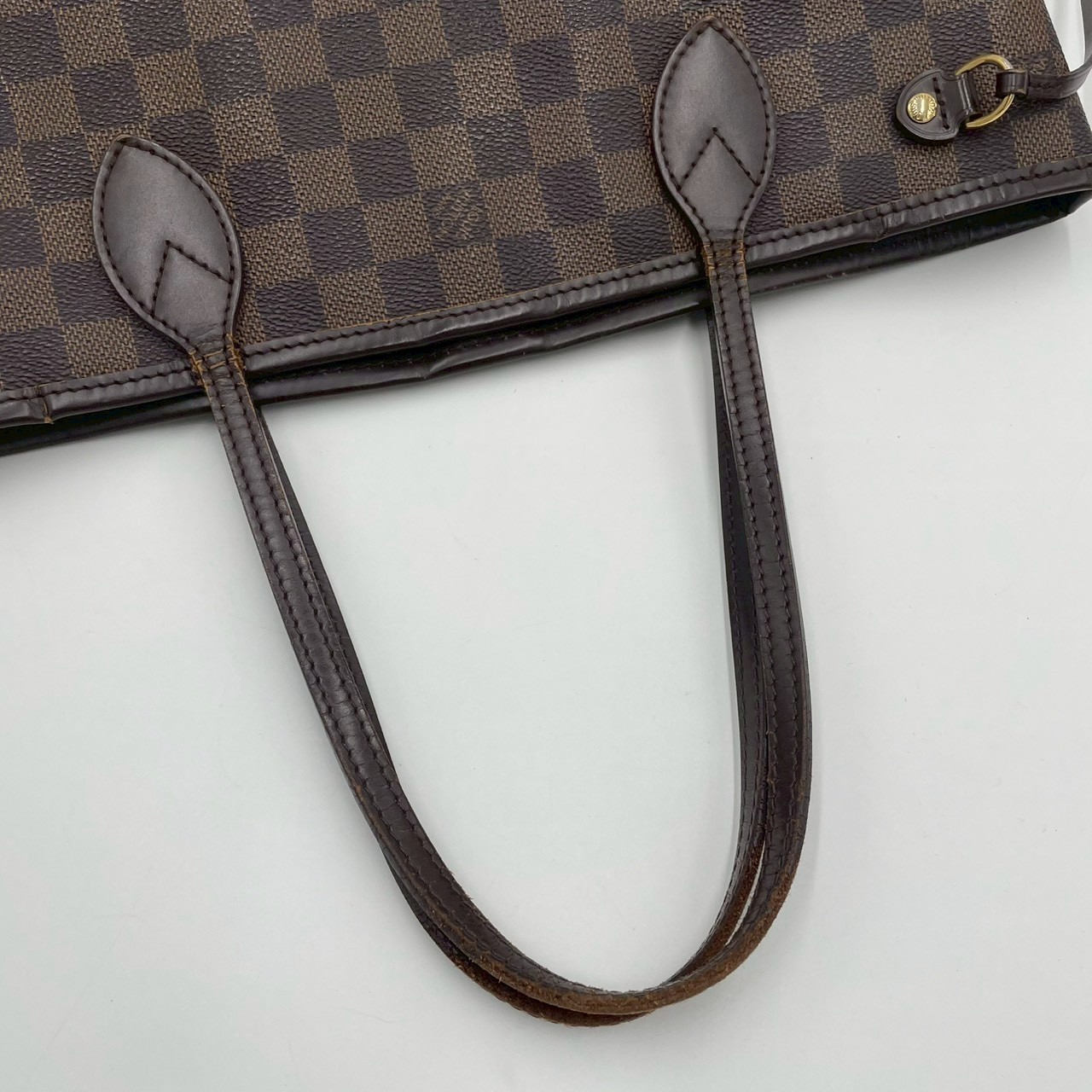 LOUIS VUITTON Damier Ebene Neverfull PM N51109 Tote Bag Brown Women’s 2467