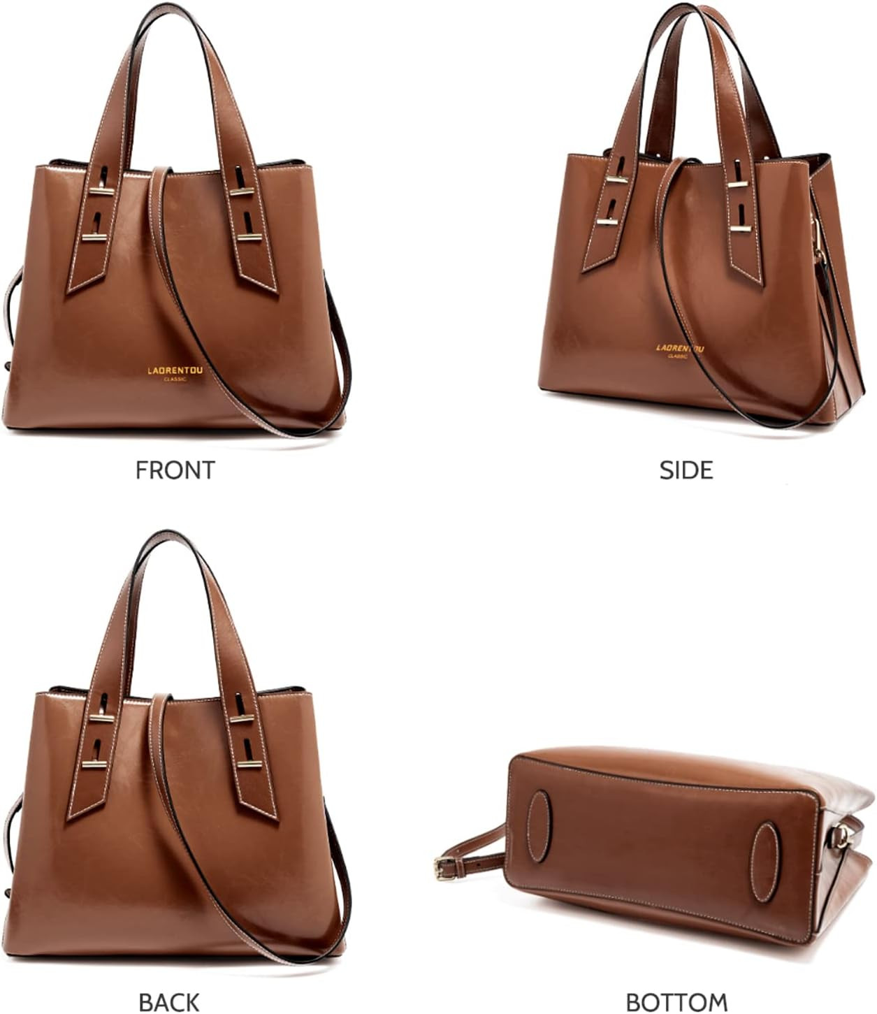 Women Crossbody Handbags Genuine Leather Satchel Handbags for Women Top-Handle S