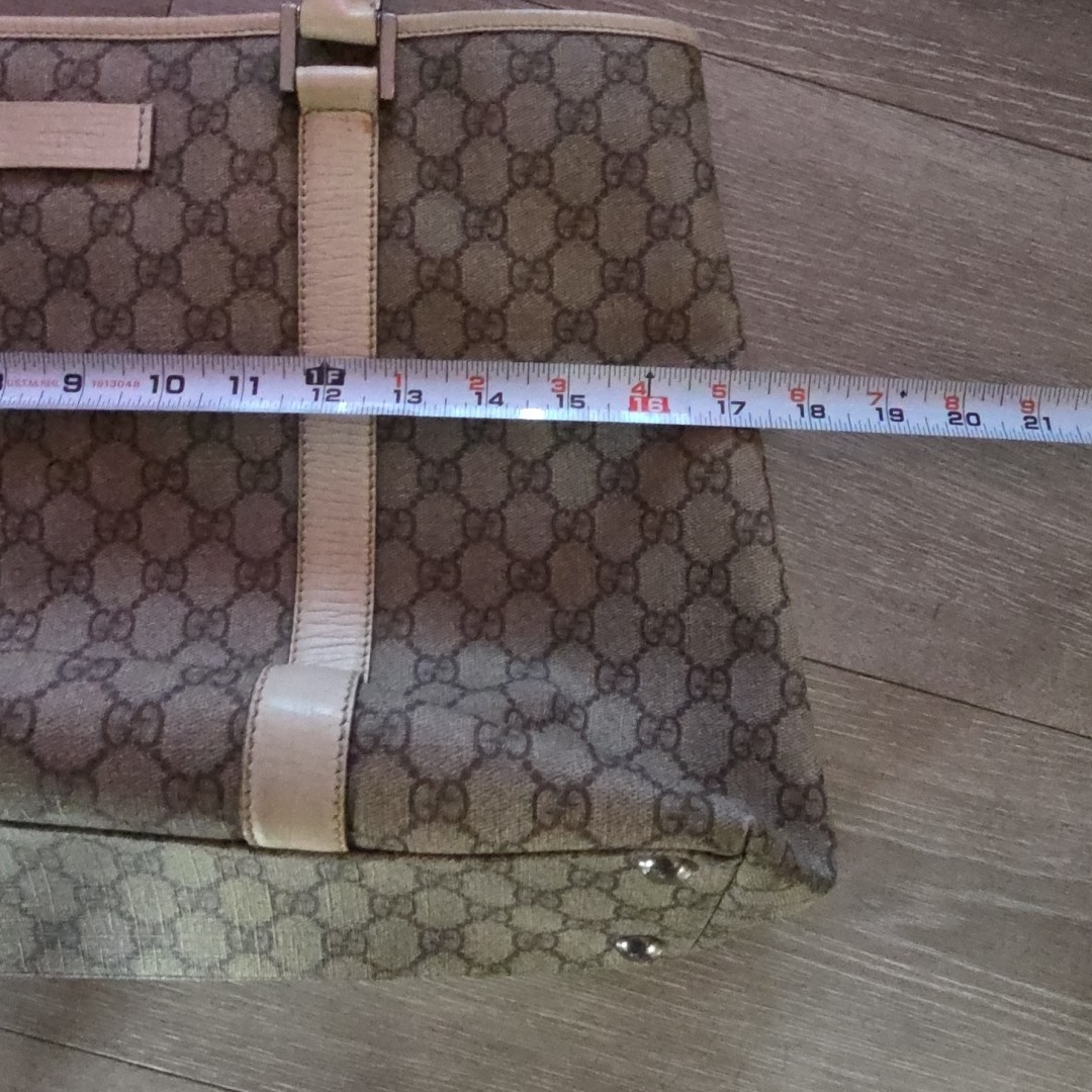 Gucci GG Supreme Joy Tote PVC White