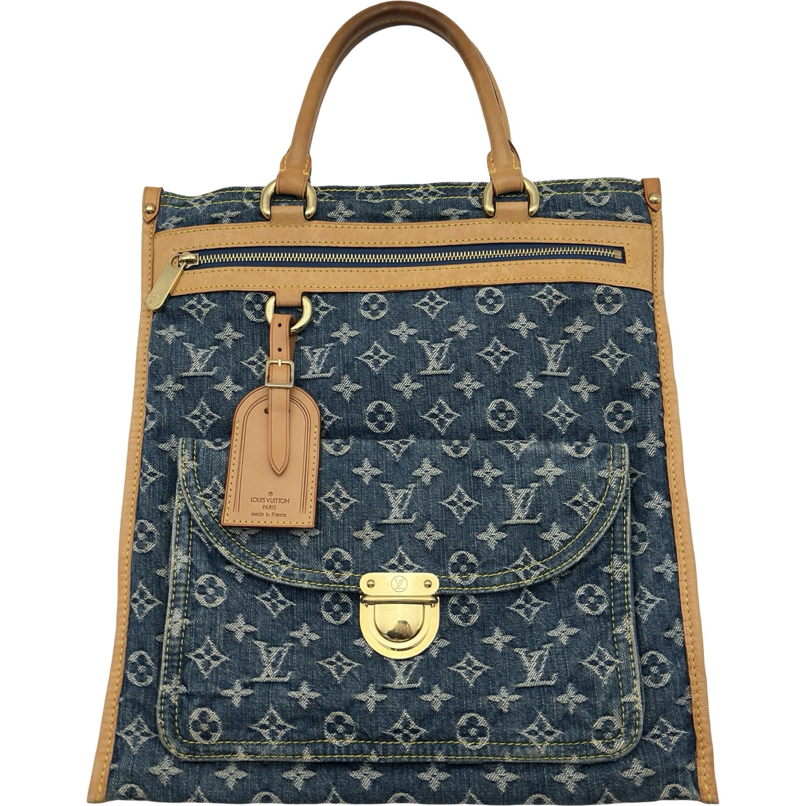 LOUIS VUITTON Flat Shopper M95018 Tote Bag Japan ookura