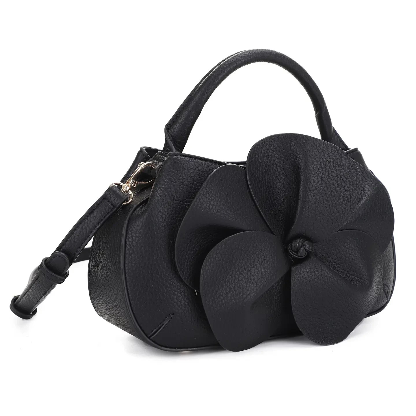Isabelle Vegan Leather Pink Flower Design Mini Satchel – Brand New Free Shipping