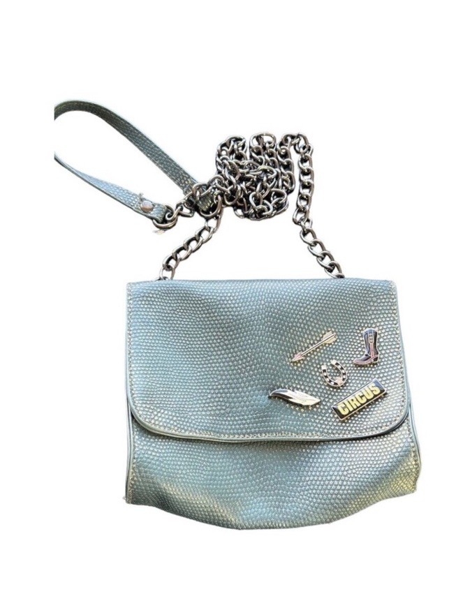 Crossbody Purse Circus by Sam Edelman green with shimmering green scales texture