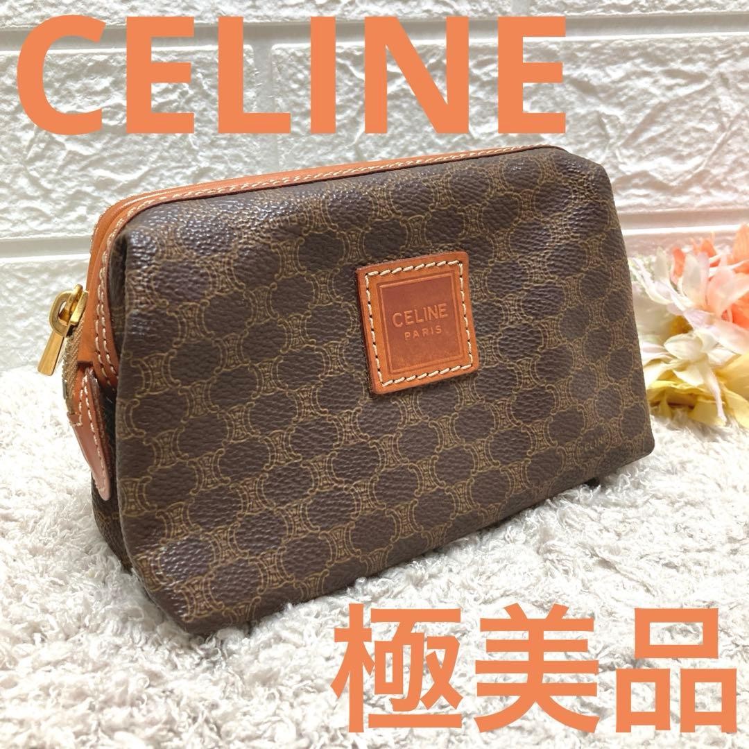 Celine Macadam Pattern Multi Pouch Accessory Case Makeup Limited Edition VHTF De