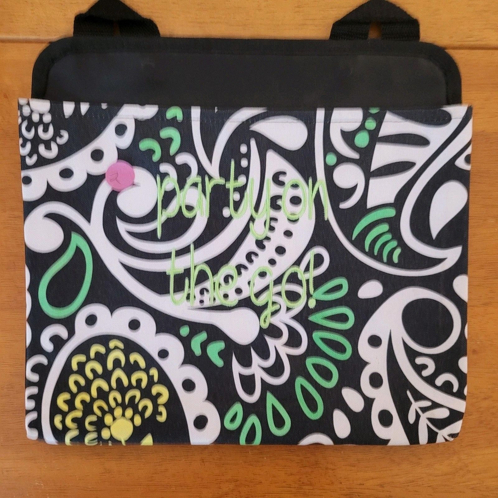 3-Thirty One Hanging Pouch Hand Colored 10 1/4″ High x 11 1/4″ Wide jl