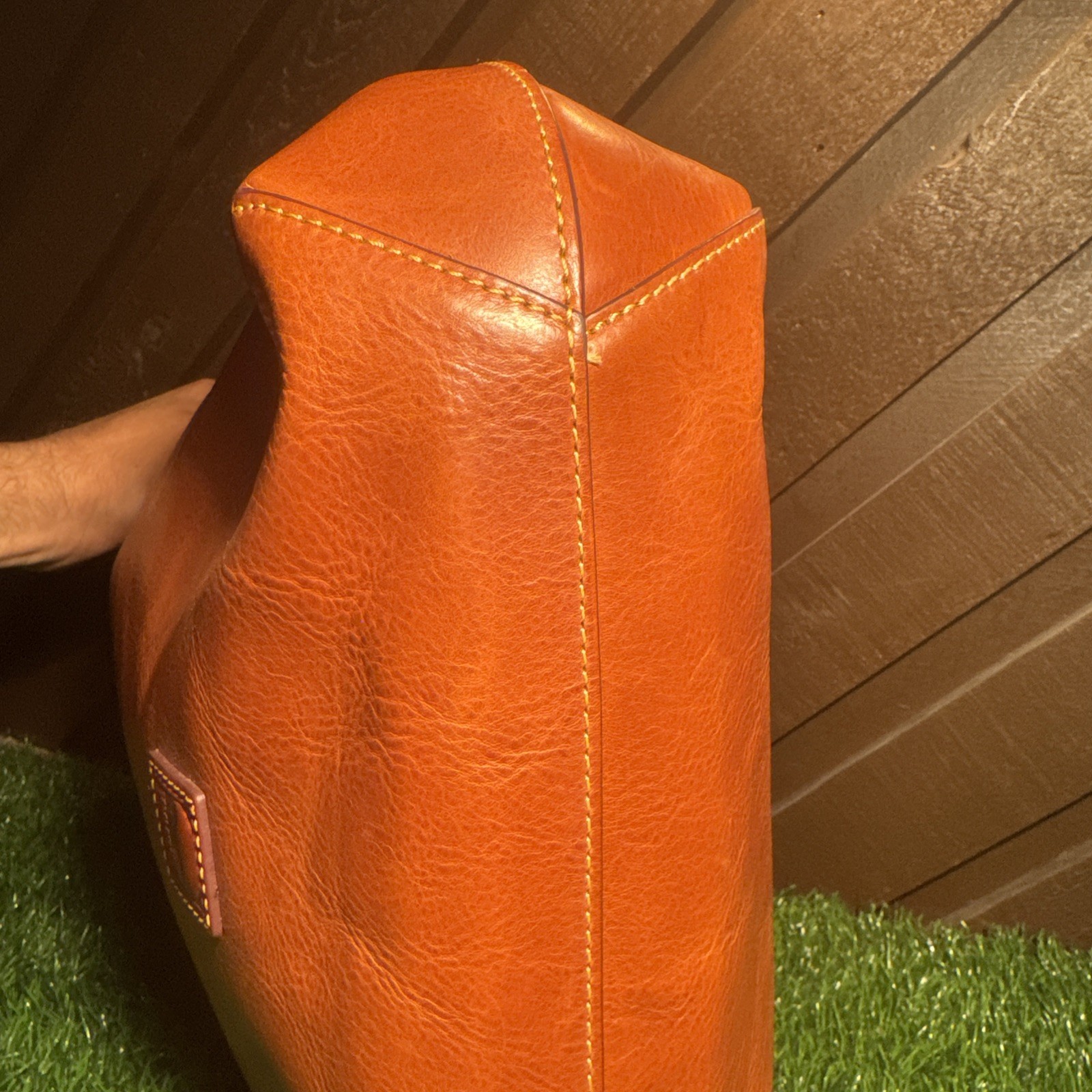 Dooney & Bourke Florentine Twist Strap Hobo Chestnut $438