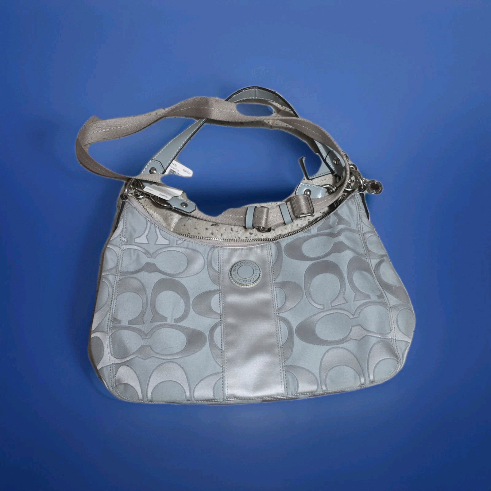 Coach, SIS OTL C SAT HBO Bag (SV/Grey/Grey) New With Tags, Model F19442