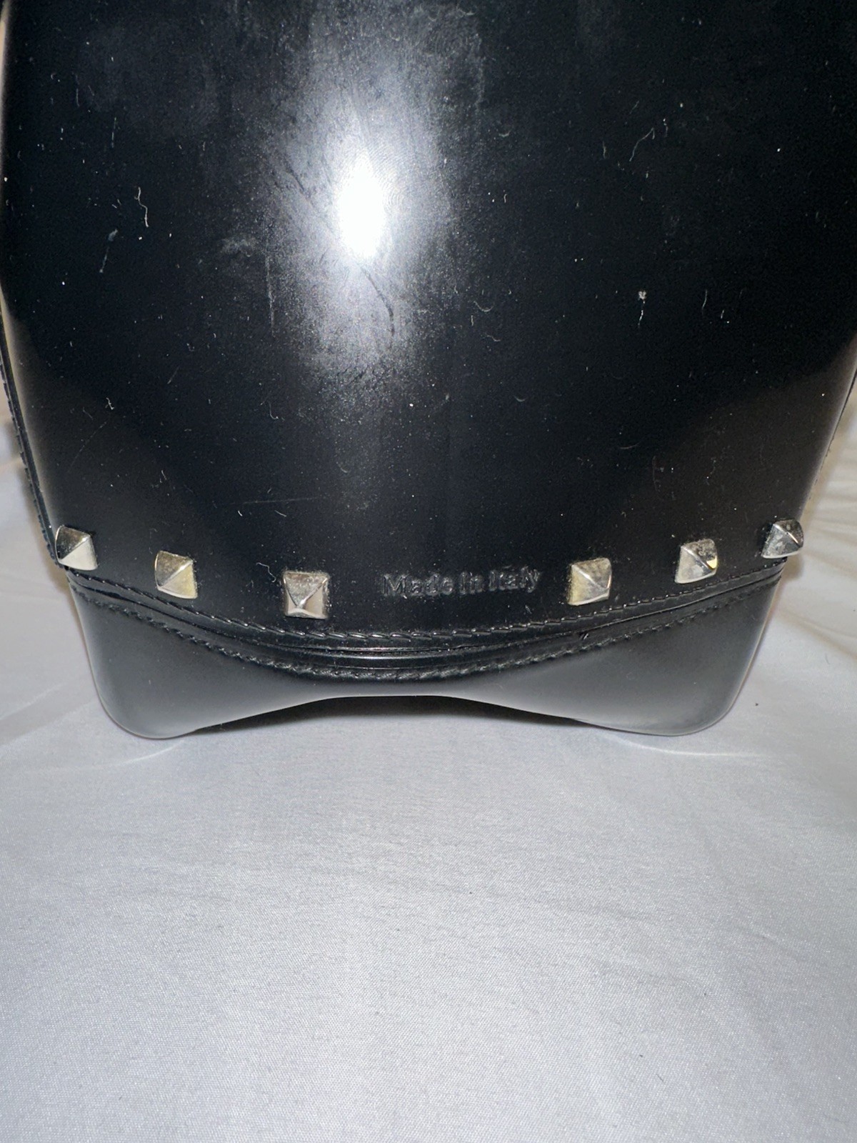 FURLA Candy Bag Handbag BLACK Preowned