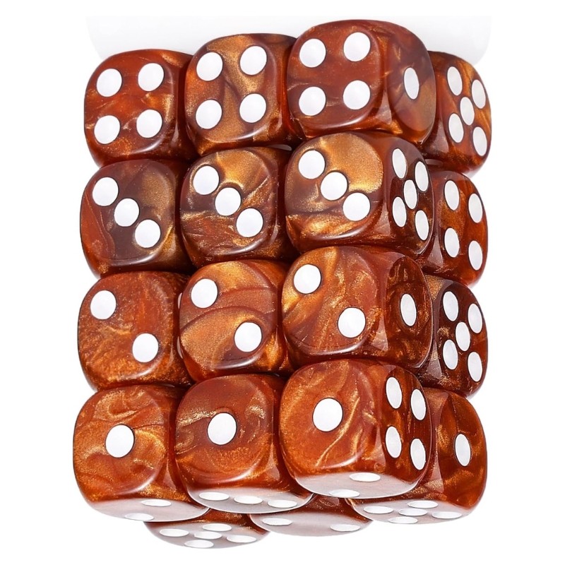 Group Roll Number Dices Set for Indoor Roleplay Use with Marbled Acrylic Feel