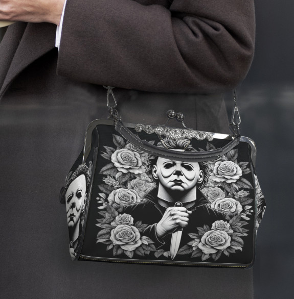 Horror Movie Halloween Floral Michael Myers Shoulder Cross Body Bag Satchel NEW