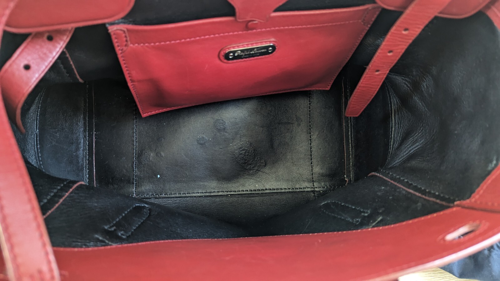 $3500 Ralph Lauren Collection Rare Red Ricky 33 Calfskin Soft Leather Bag Purse