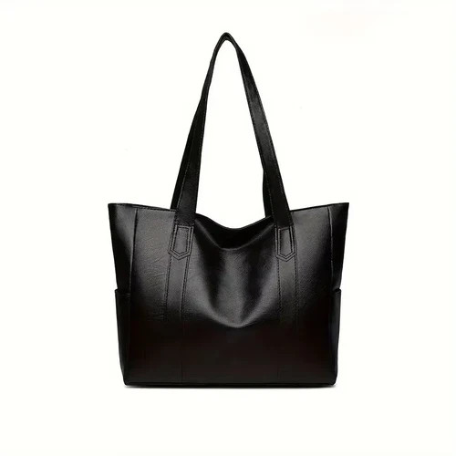 Women Extra Large Casual Tote Bag PU Leather Shoulder Shopping Handbag Vintage