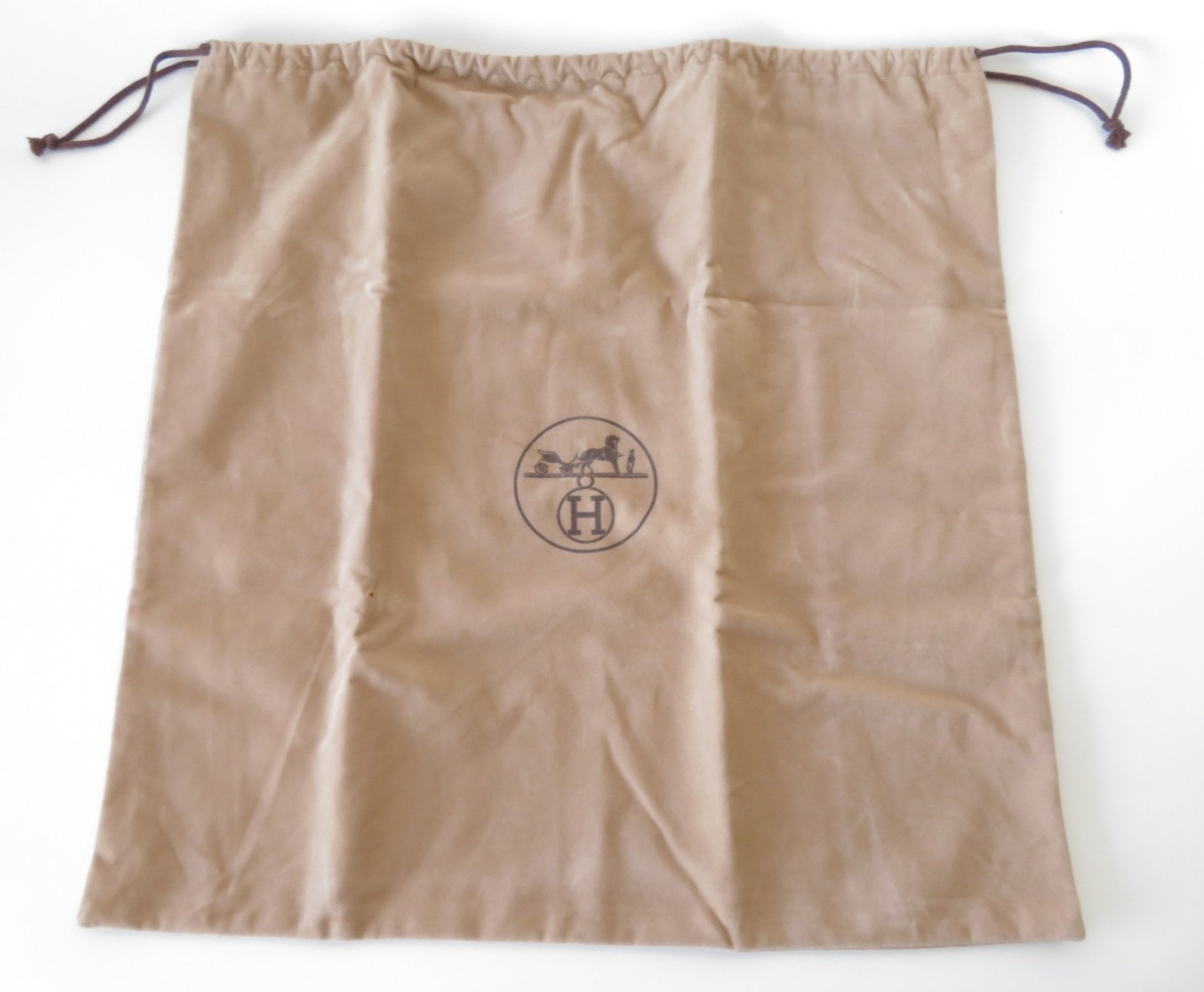 HERMES Drawstring Dust Bag 17.5in #47502