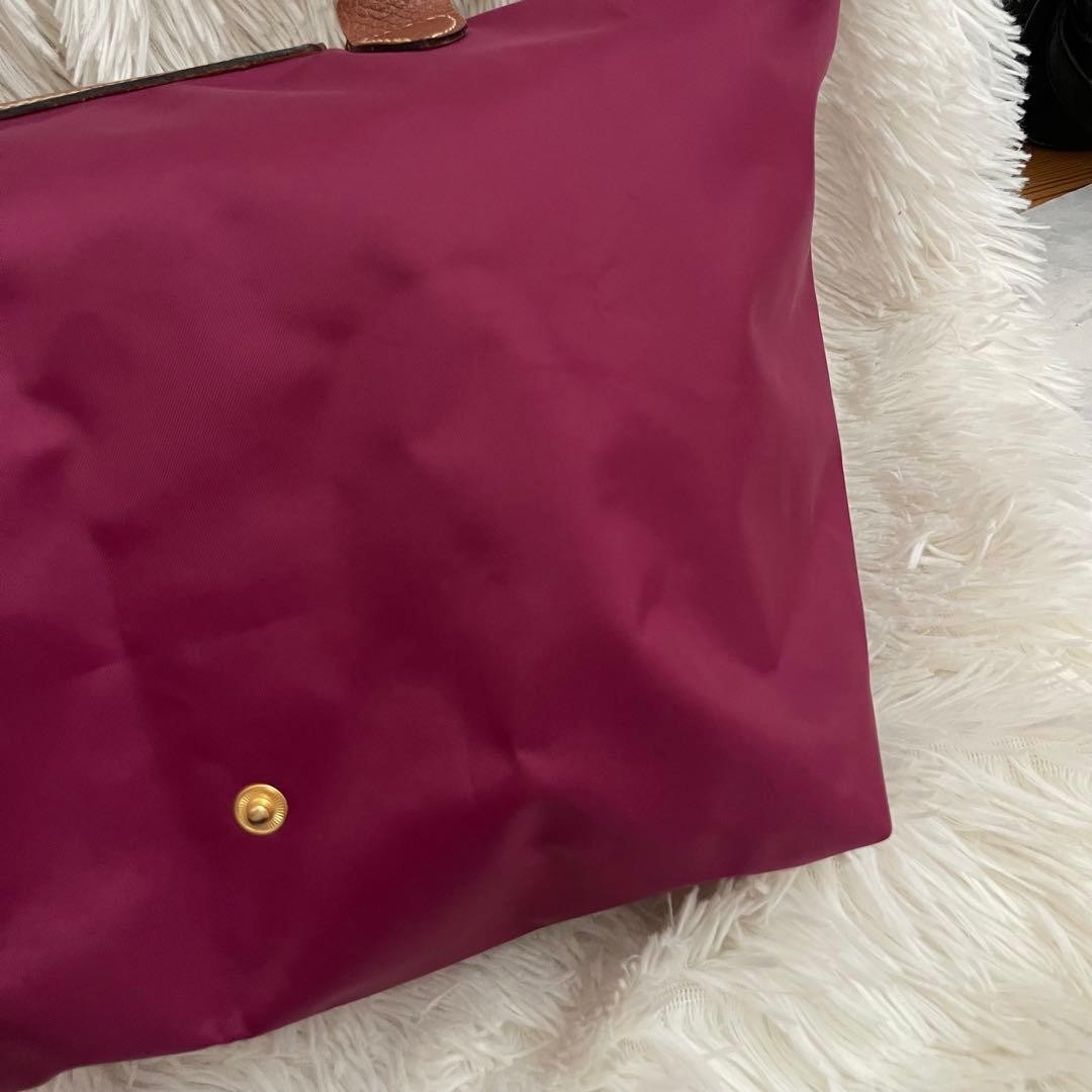 LONGCHAMP Le Pliage Tote Bag L Pink Auth Women about 10.63 x 17.72 inches