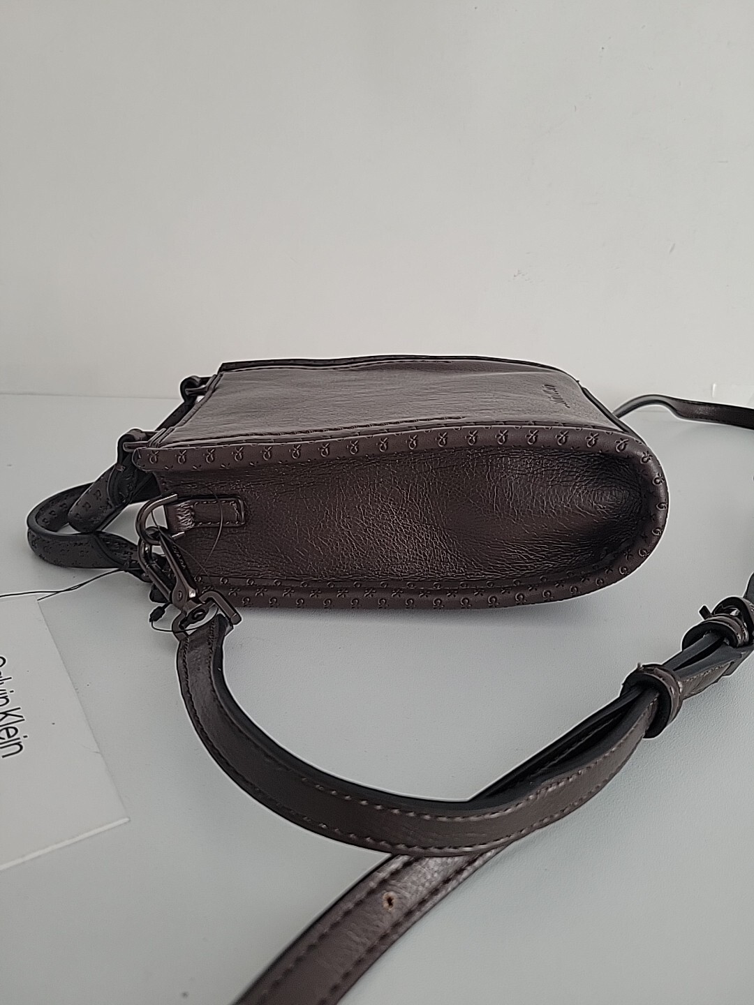 Calvin Klein Moon Crossbody Bag In Java/Brown, 7×5.25×2.5″, New