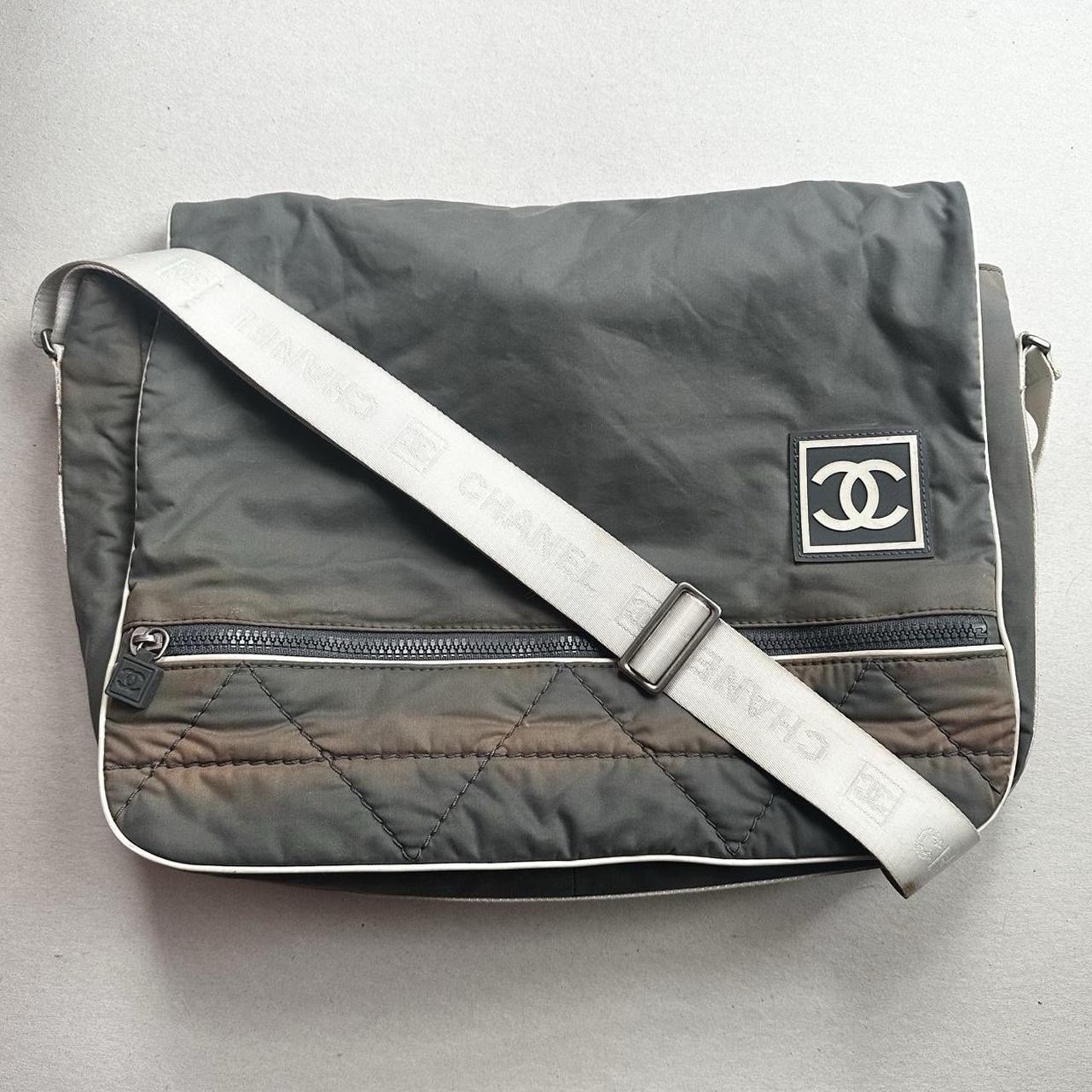 Chanel Sport Nylon Logo Messenger Crossbody Bag G2U