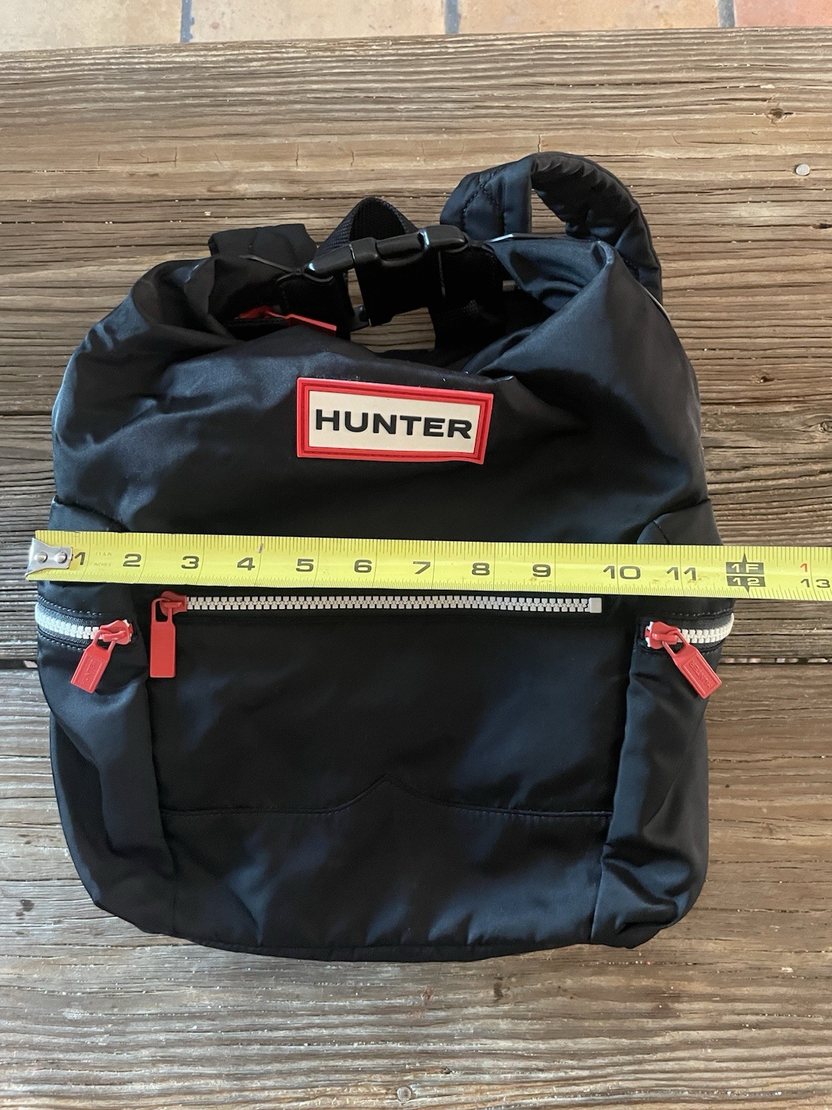 Hunter Clip Top Black Backpack