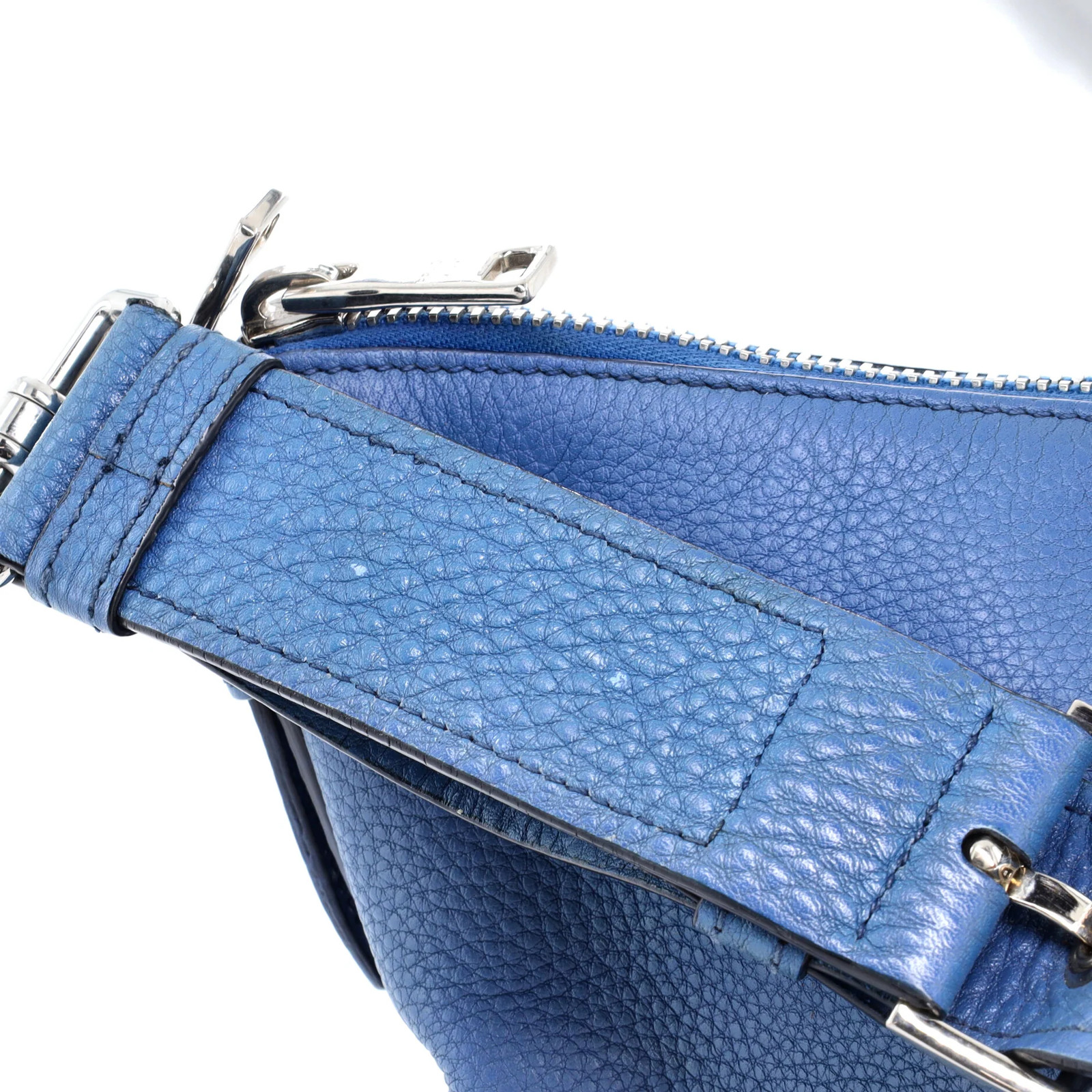 Prada Zip Shoulder Bag Vitello Daino Medium