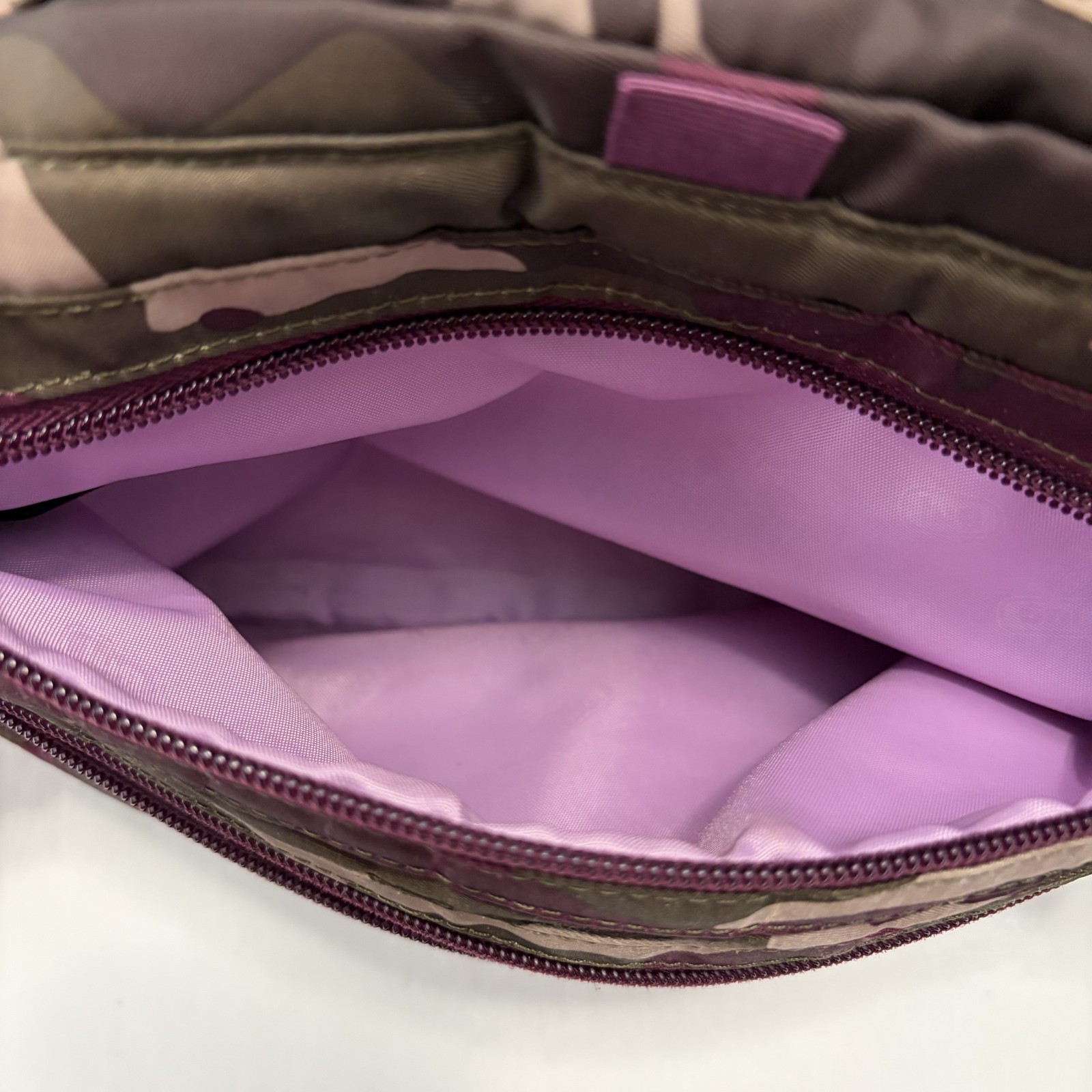 Lug Camper Quilted Camo Crossbody Bag Travel Multipocket Organizer