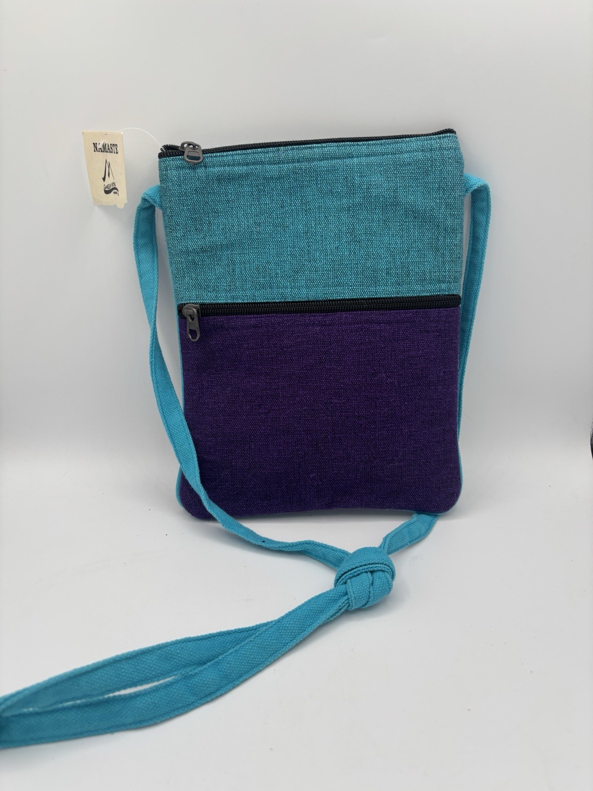 Ganesh Himal Handmade Embroidered Multicolor Cotton Crossbody Purse