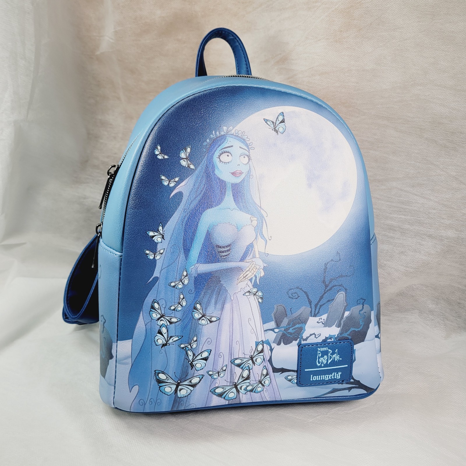 Loungefly Corpse Bride Emily Butterflies Glow-In-The-Dark Mini Backpack New