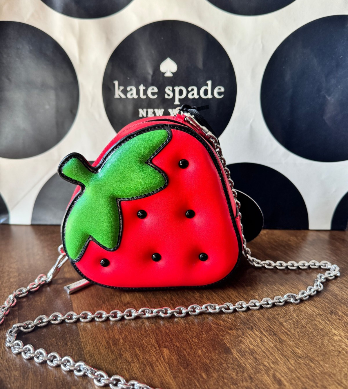 Hello Kitty x Kate Spade 3D Strawberry Mini Crossbody Purse – Limited Edition