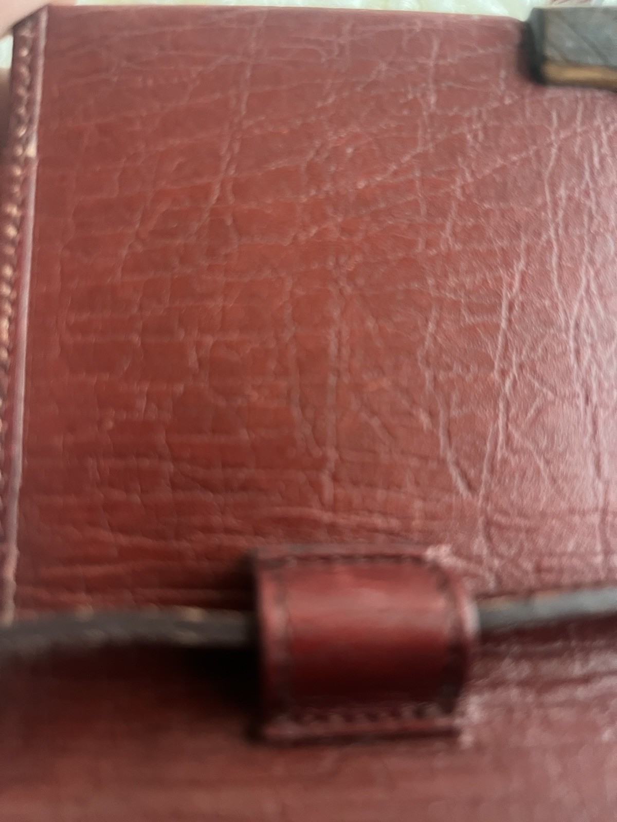 Gucci Red GG Monogram Bamboo Shoulder Bag Small Magnetic w/ Detachable Strap