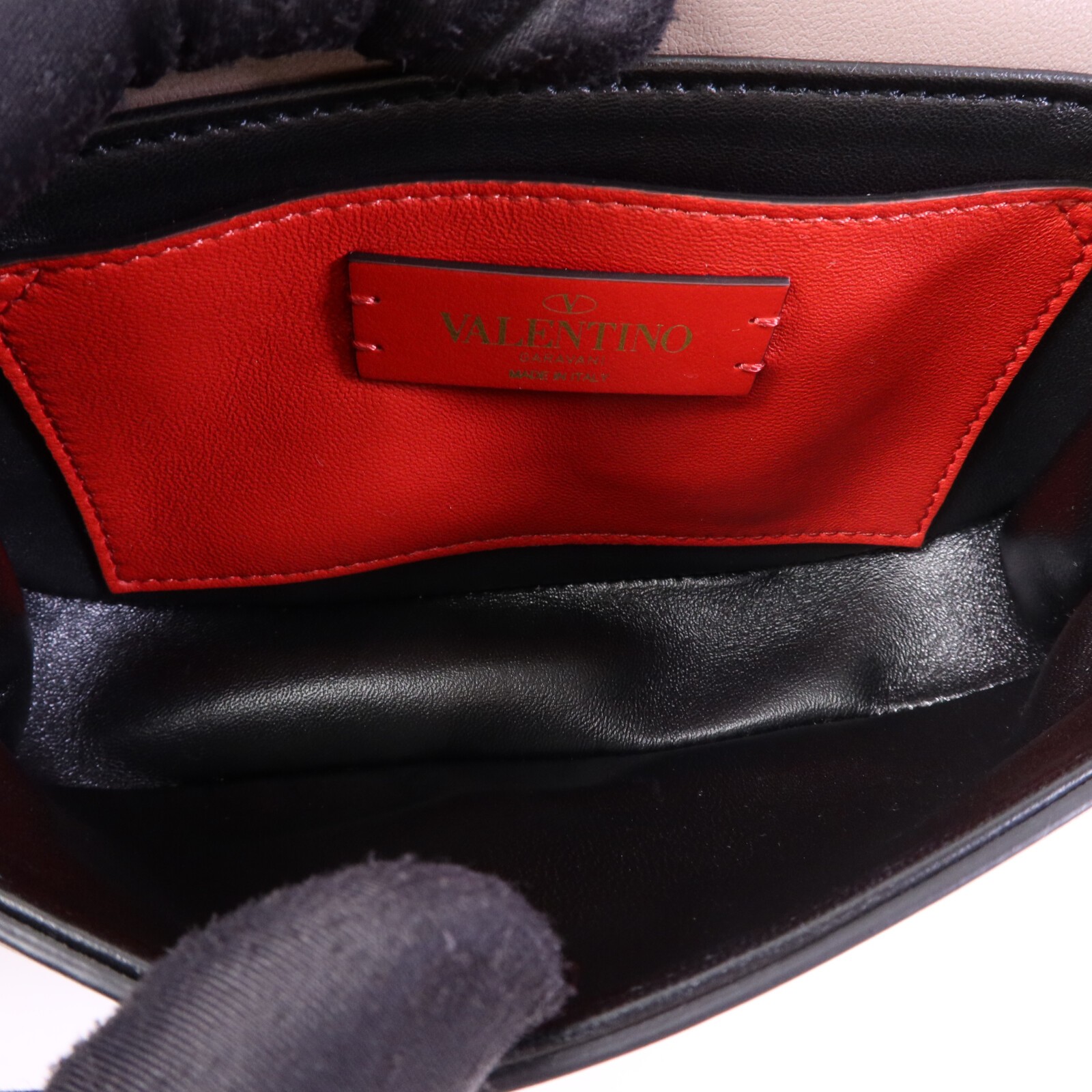 Valentino GHW VLogo SuperVee Shoulder Bag Calfskin Leather Gray