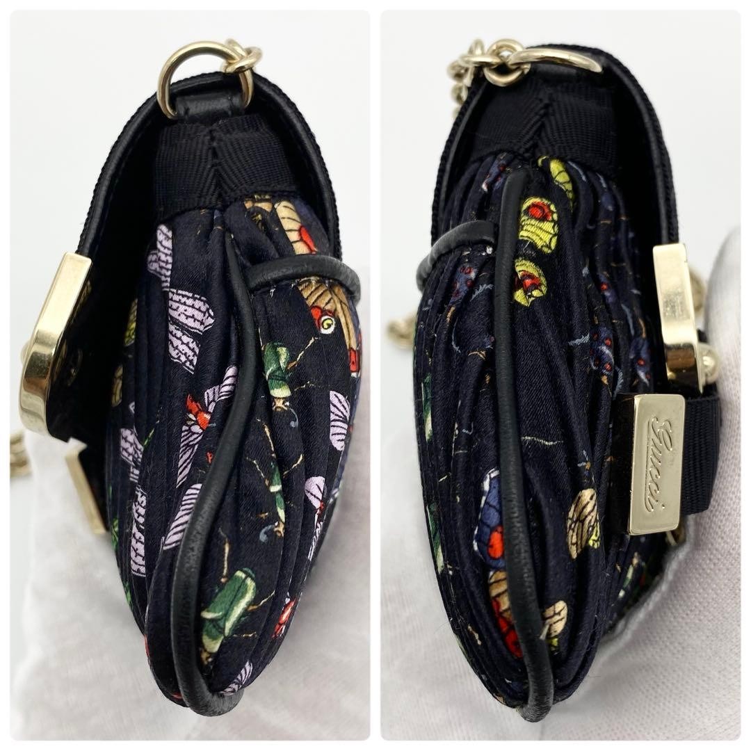 GUCCI Handbag Prince Evening Bag Bee Insect Pattern Chain