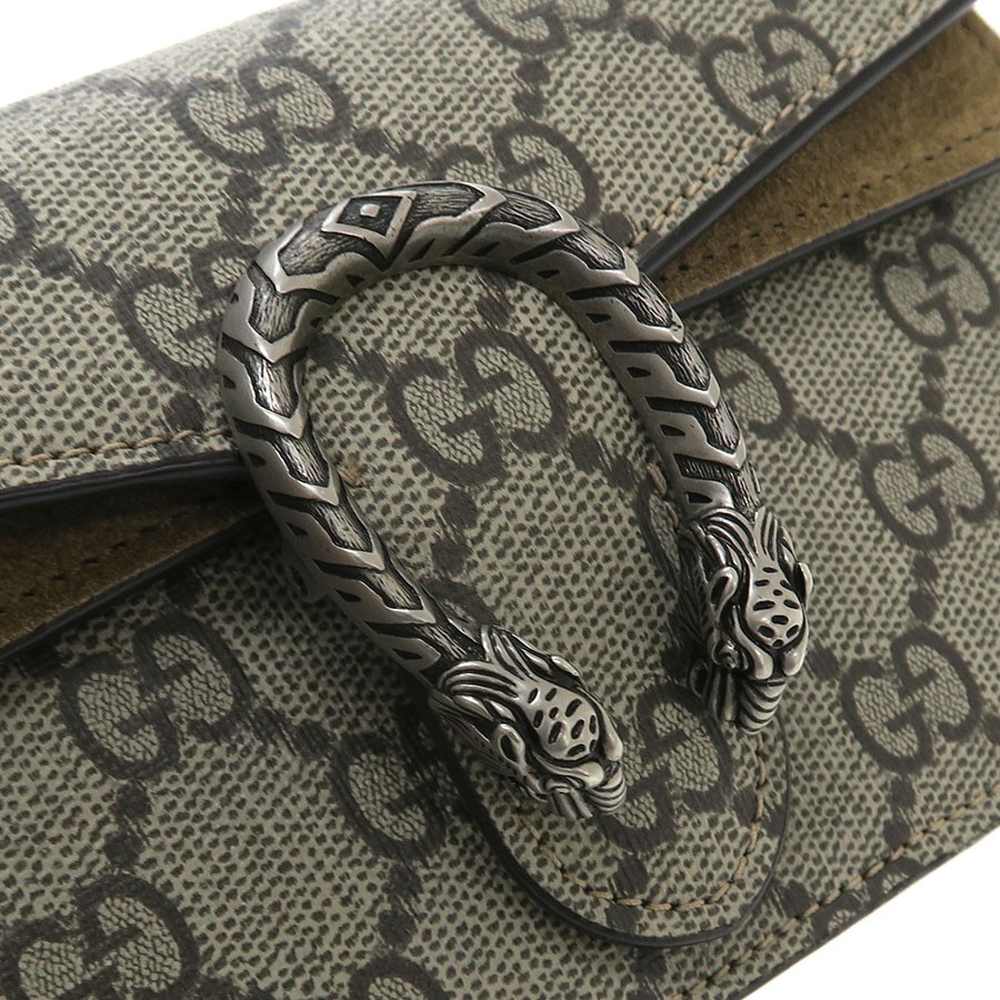 Gucci Dionysus Mini Chain Shoulder 476432 GG Supreme Canvas Beige #SAB15858