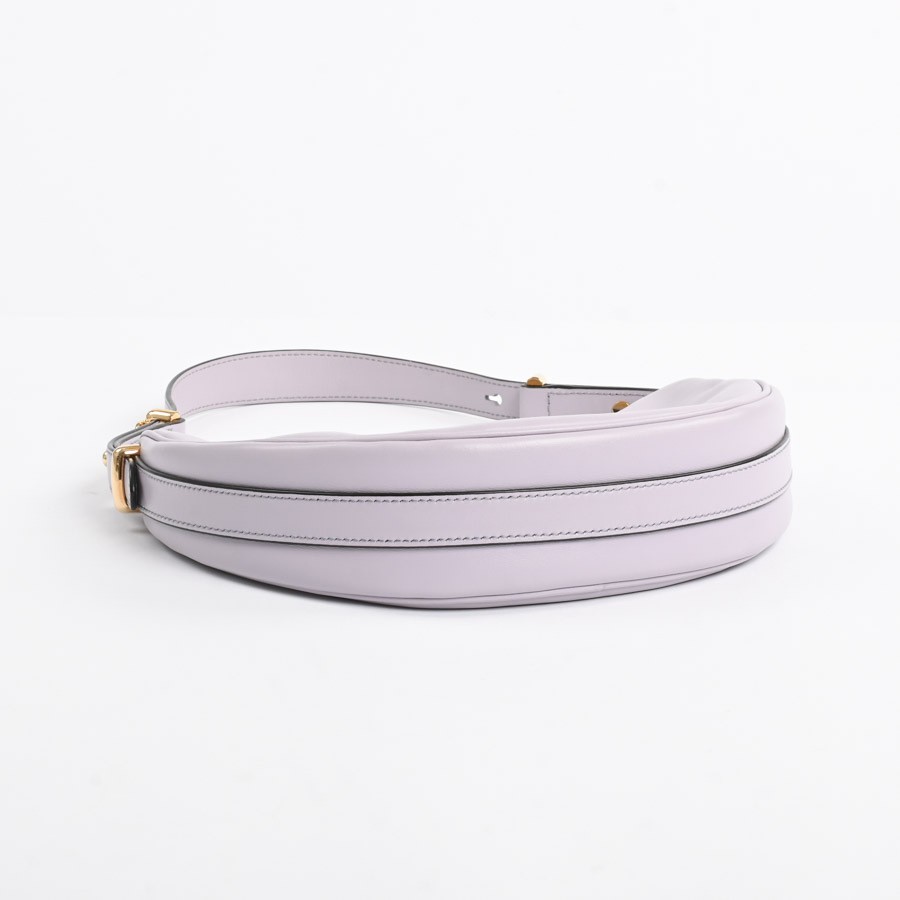 Prada Arkes Small Leather Shoulder Bag Shoulder Bag 1BC194 Purple for Women Used