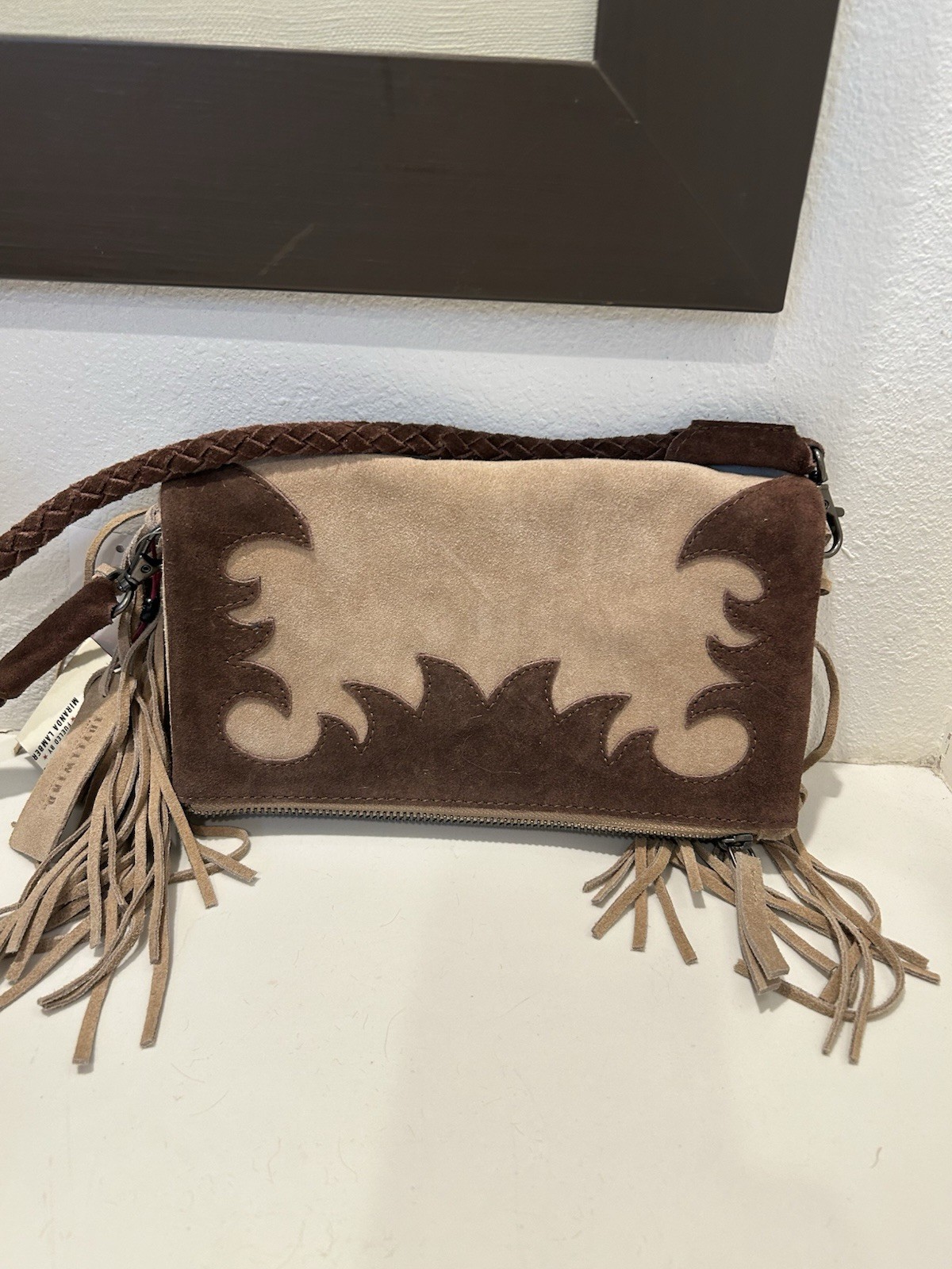 Idyllwind Women’s Dorothy Fringe Suede Crossbody Bag Tan Western Cowgirl