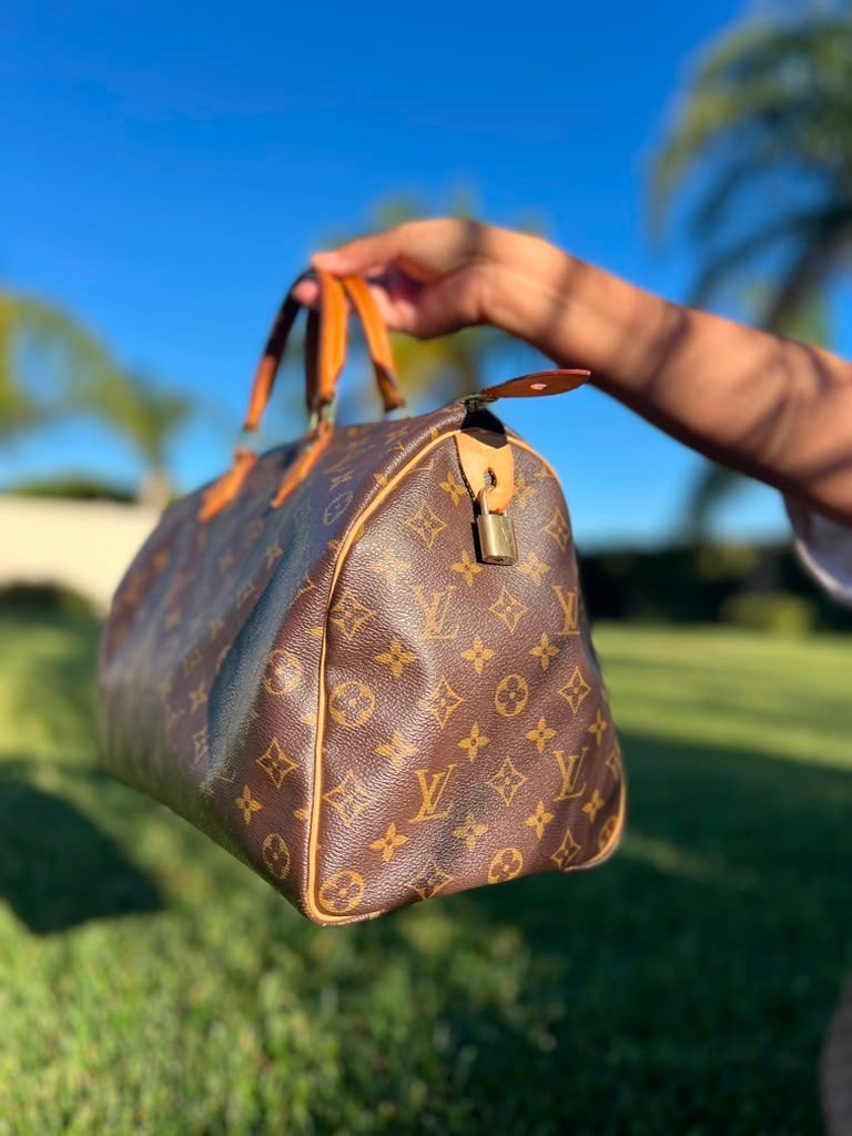Louis Vuitton Speedy Duffle 35 Brown Canvas Monogram