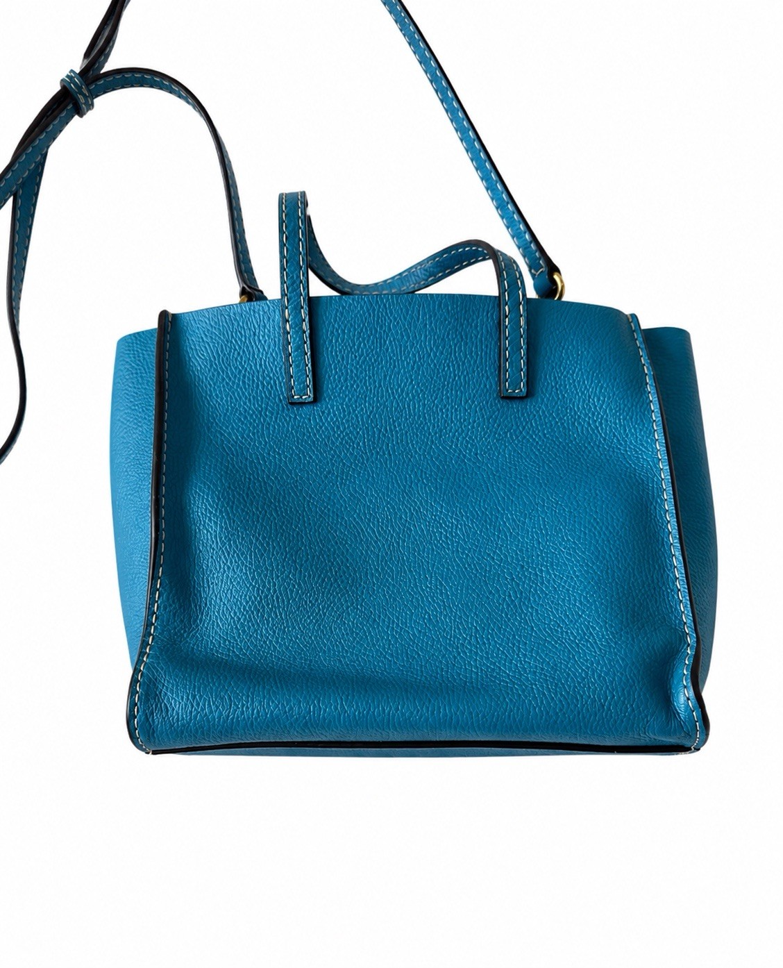 MARC JACOBS Limited edition Blue Small Tote Top Handle Detachable Strap Zip