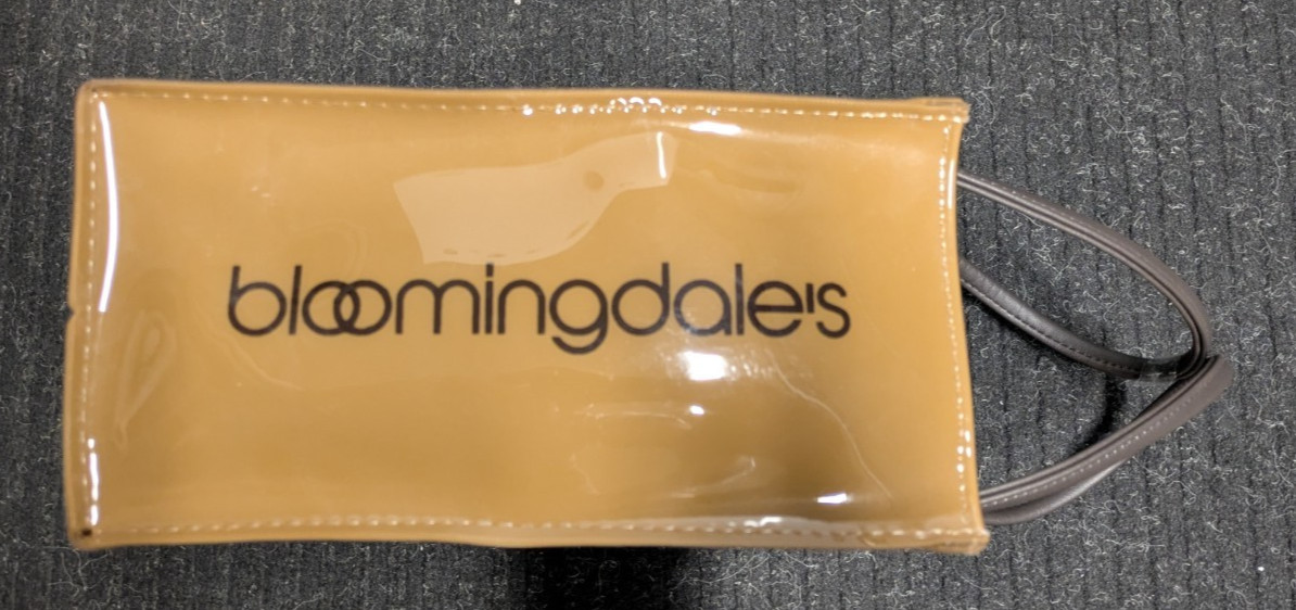 BLOOMINGDALES Little Brown Bag Iconic Tote, Small Vinyl – 9 x 7.5 x 4.5″