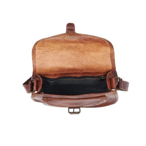 Women’s Soft organic Real Leather Satchel Messenger Cross Body Bag 18 Inch Real