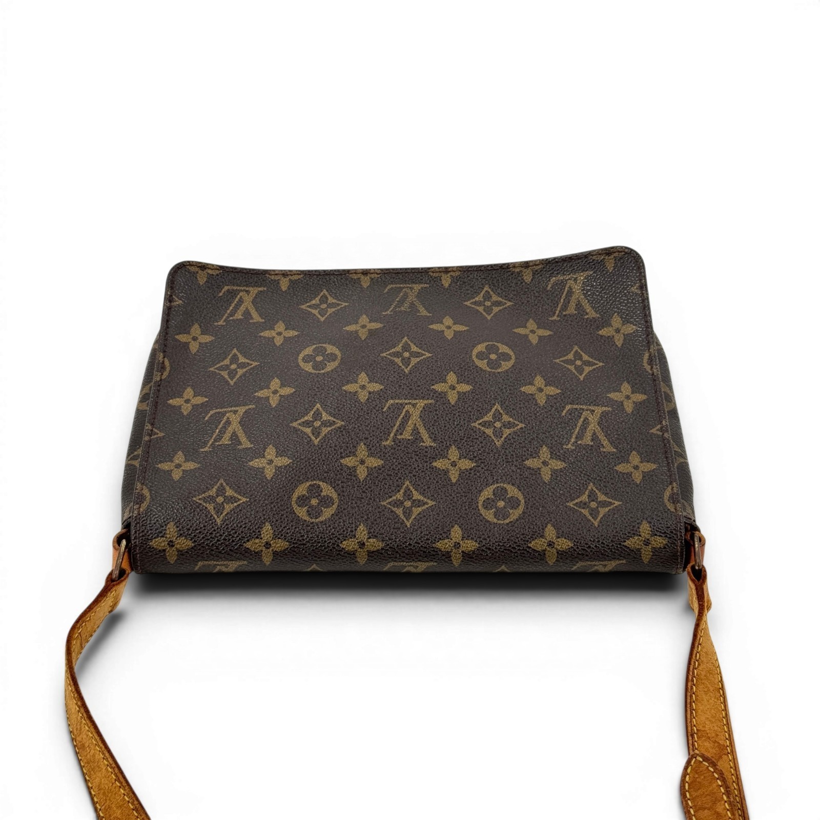 LOUIS VUITTON Musette Tango Monogram Canvas Brown Flap Shoulder Bag M51388