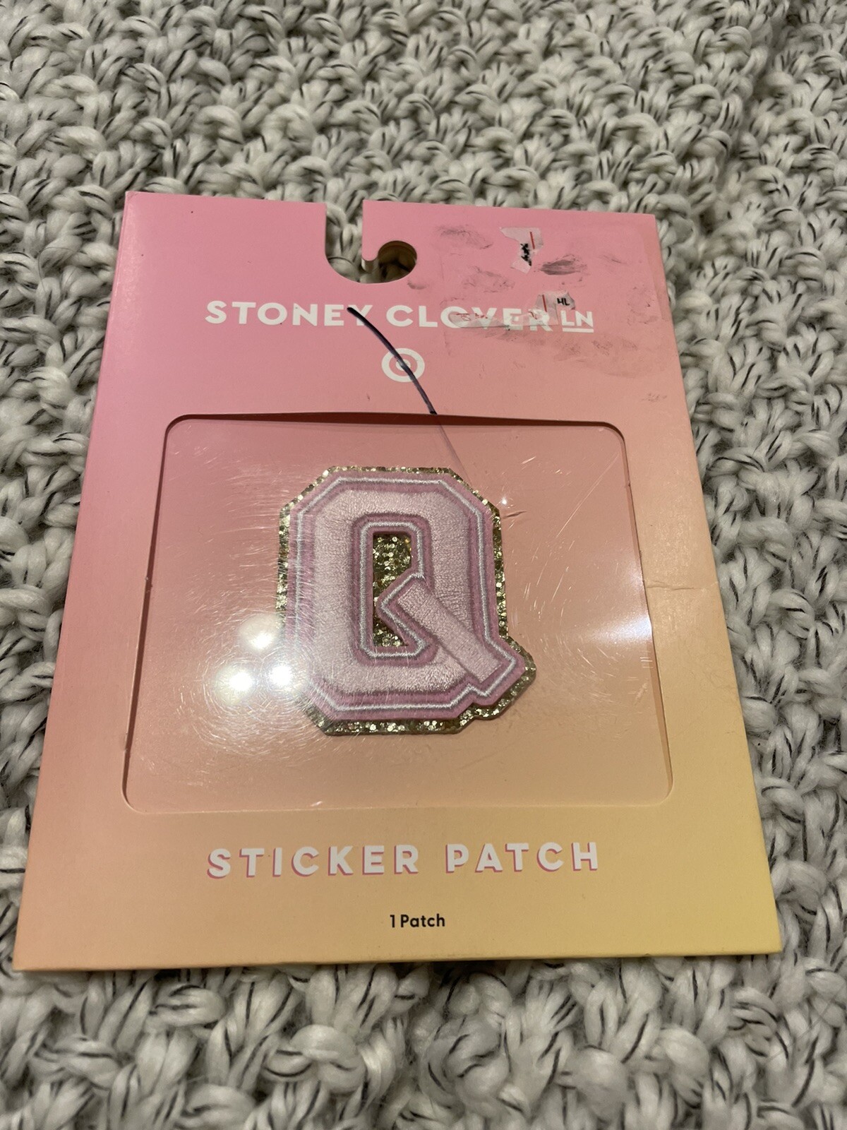 Stoney Clover Lane x Target Letter Q Pink Sticker Patch SOLD OUT
