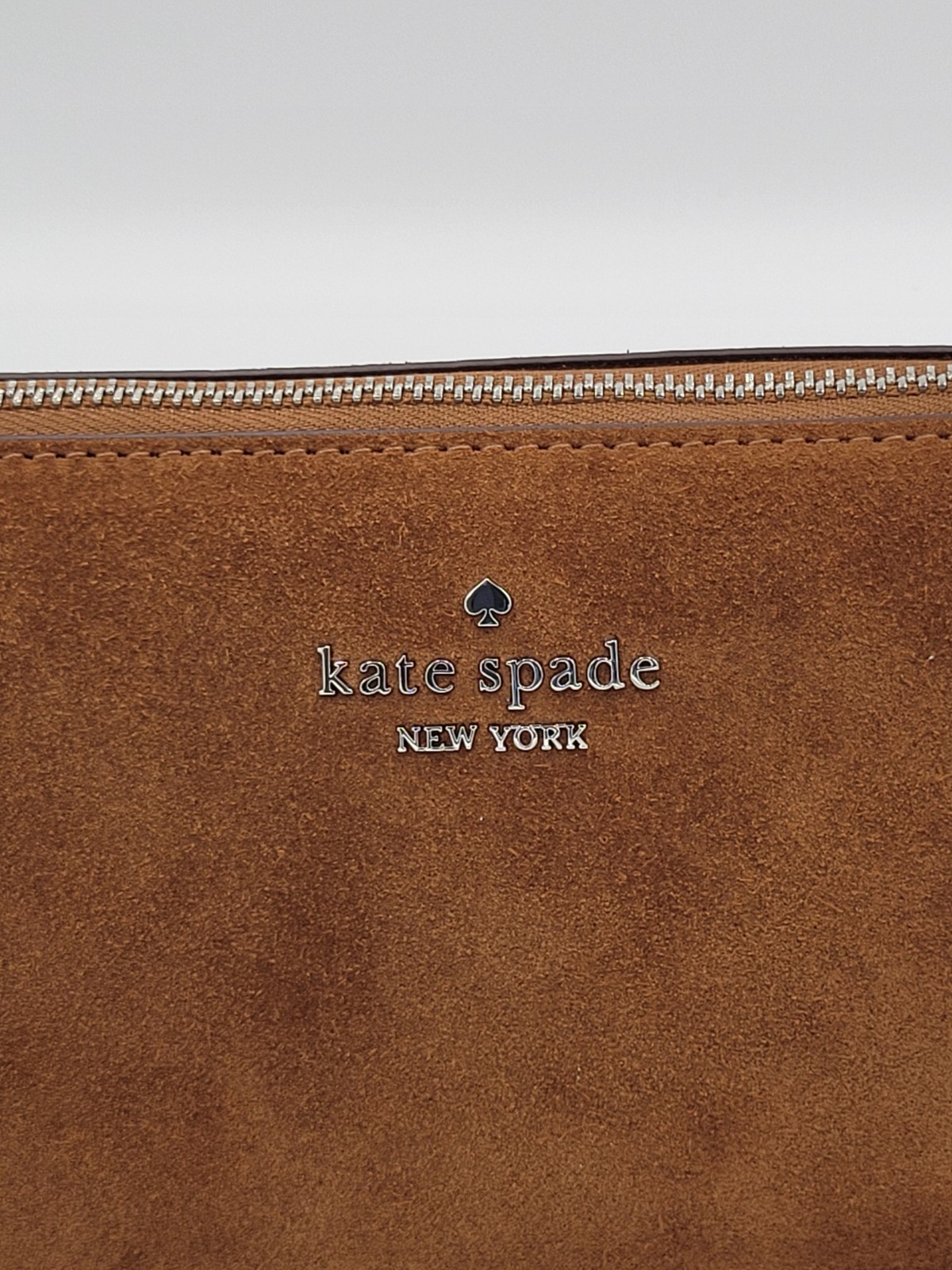 Kate Spade Gemini Suede MINI Shoulder Bag Brown NWT