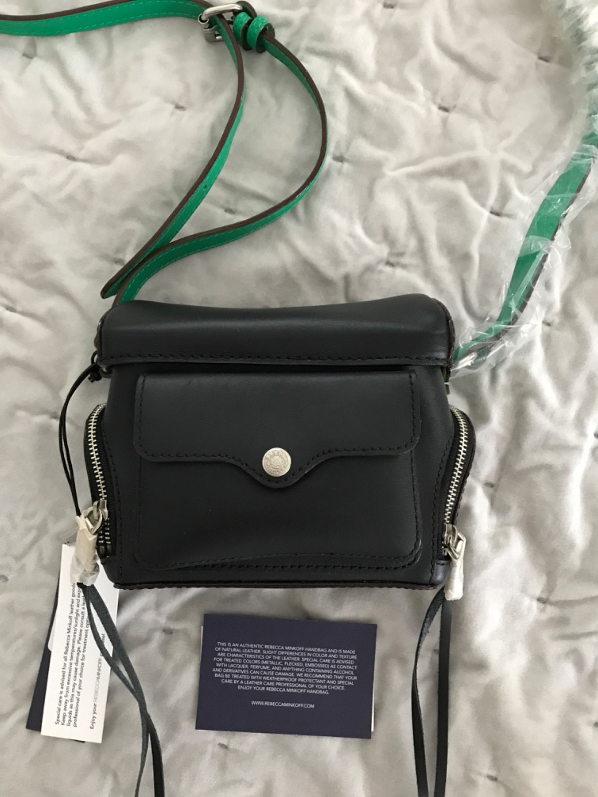 Rebecca Minkoff Craig Black Leather Camera Bag