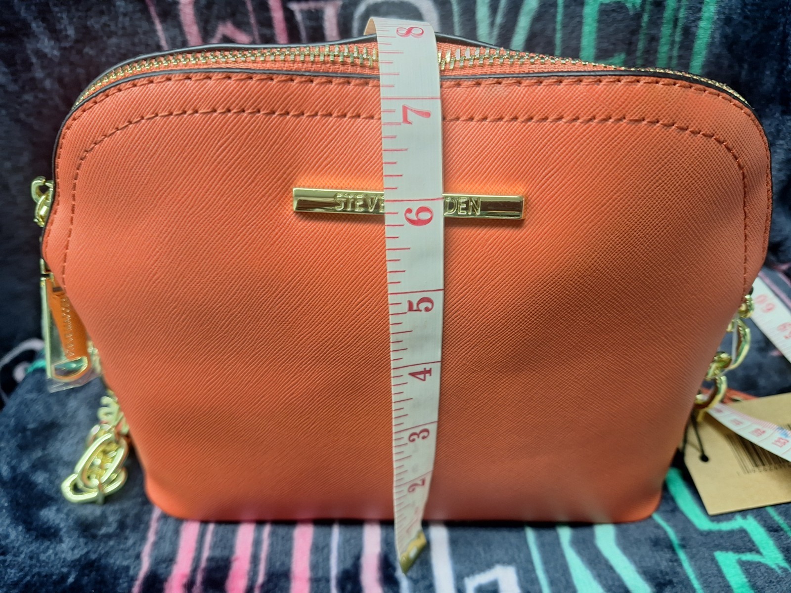 Steve Madden Bmaggie chain Crossbody Bag. Orange. Part Chain Strap. NWT
