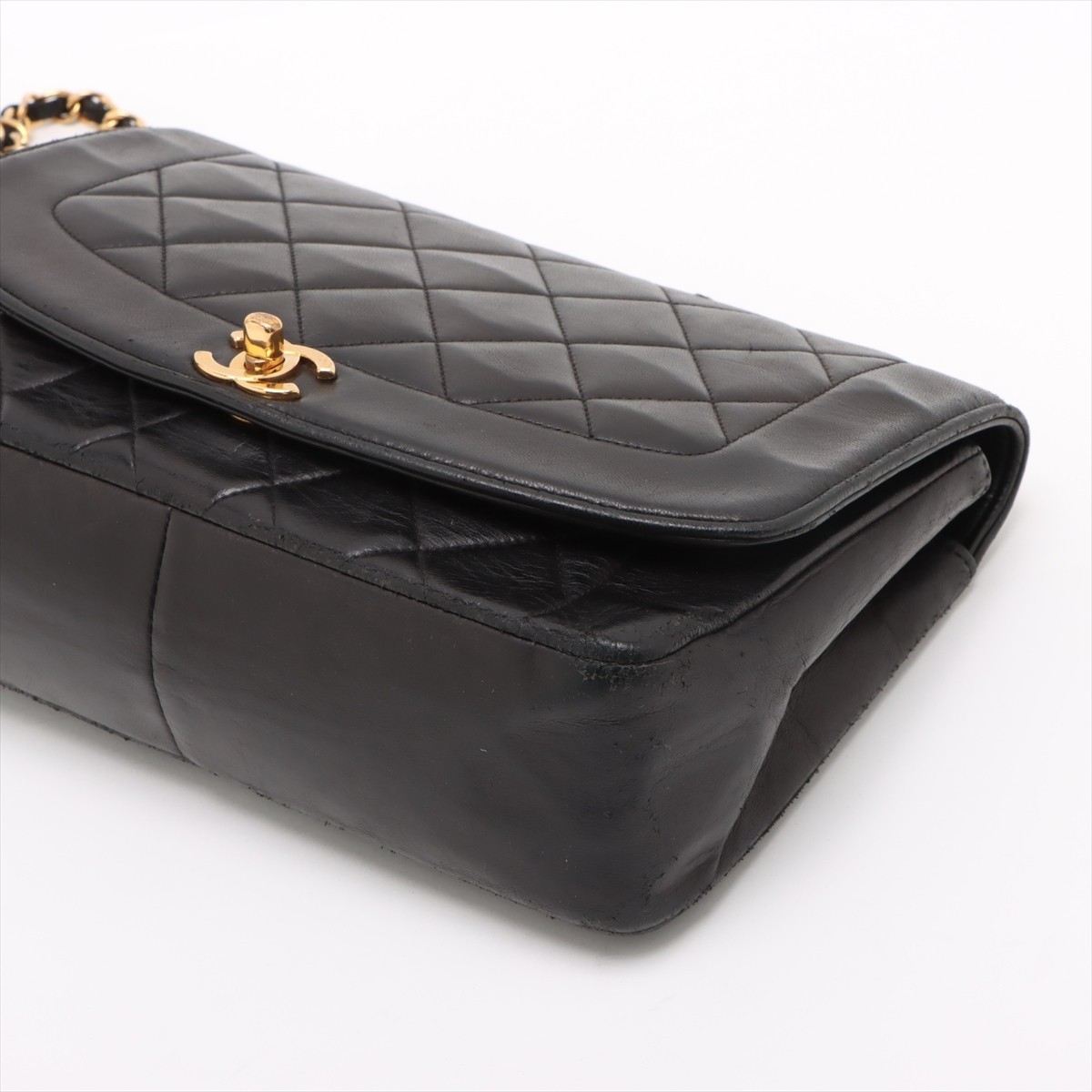 Extremely Rare ◇ CHANEL Diana Flap Matelassé Lambskin Single Flap Single Chain