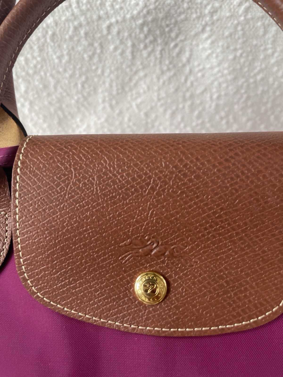 New Longchamp Le Pliage Eiffel Tower Limited Edition Medium Tote – Purple
