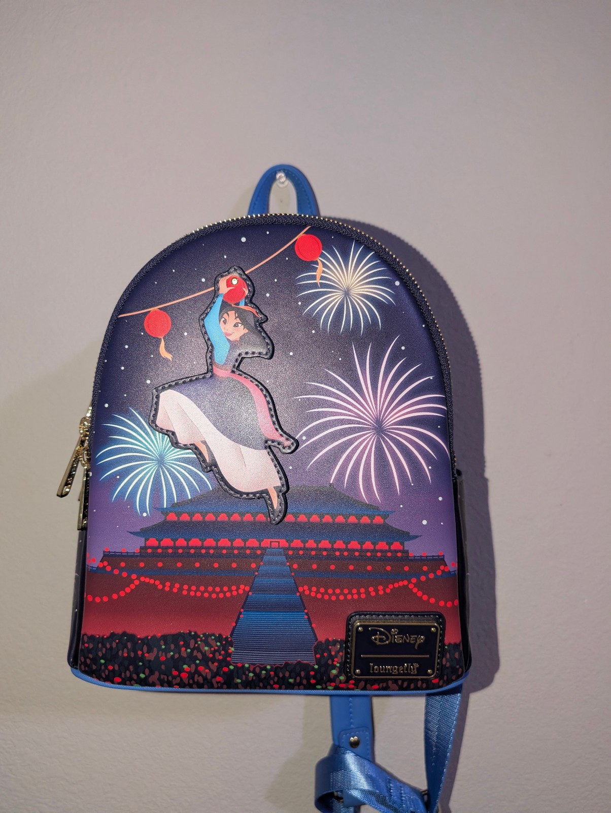 Loungefly Mini Backpack Hard Tag Mulan Fireworks Brand New