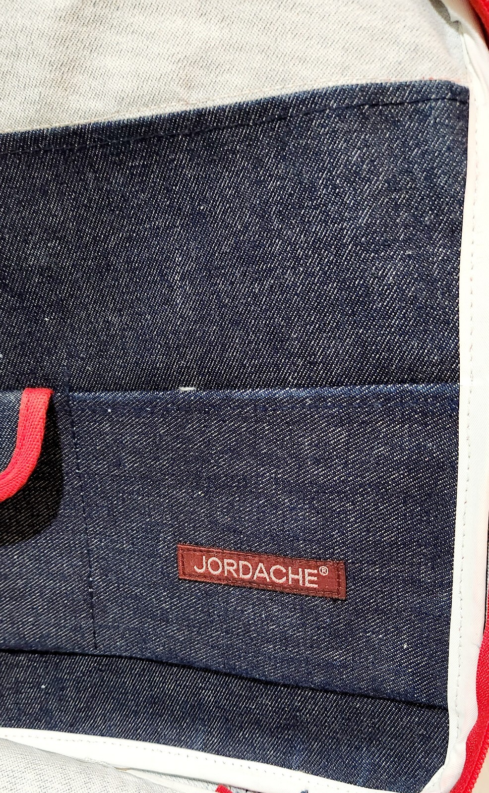 Vintage 1980s Jordache Denim Hand Bag Travel Bag Tote