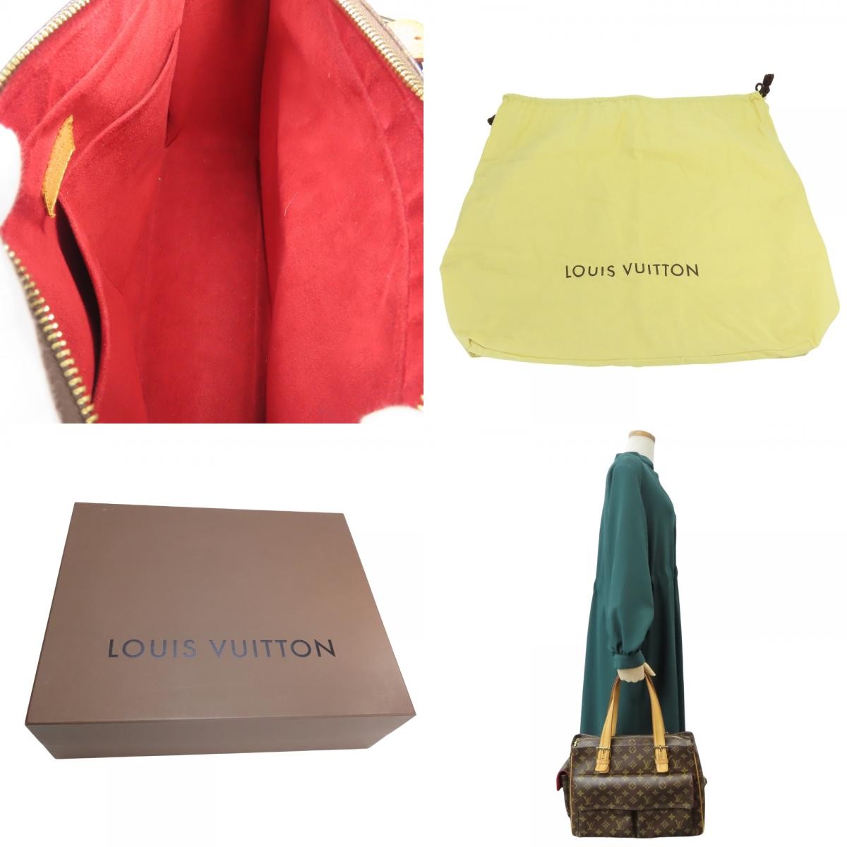 USED LOUIS VUITTON Tote Bag Multripri Cite M51162 Monogram/Nume leather Brow…