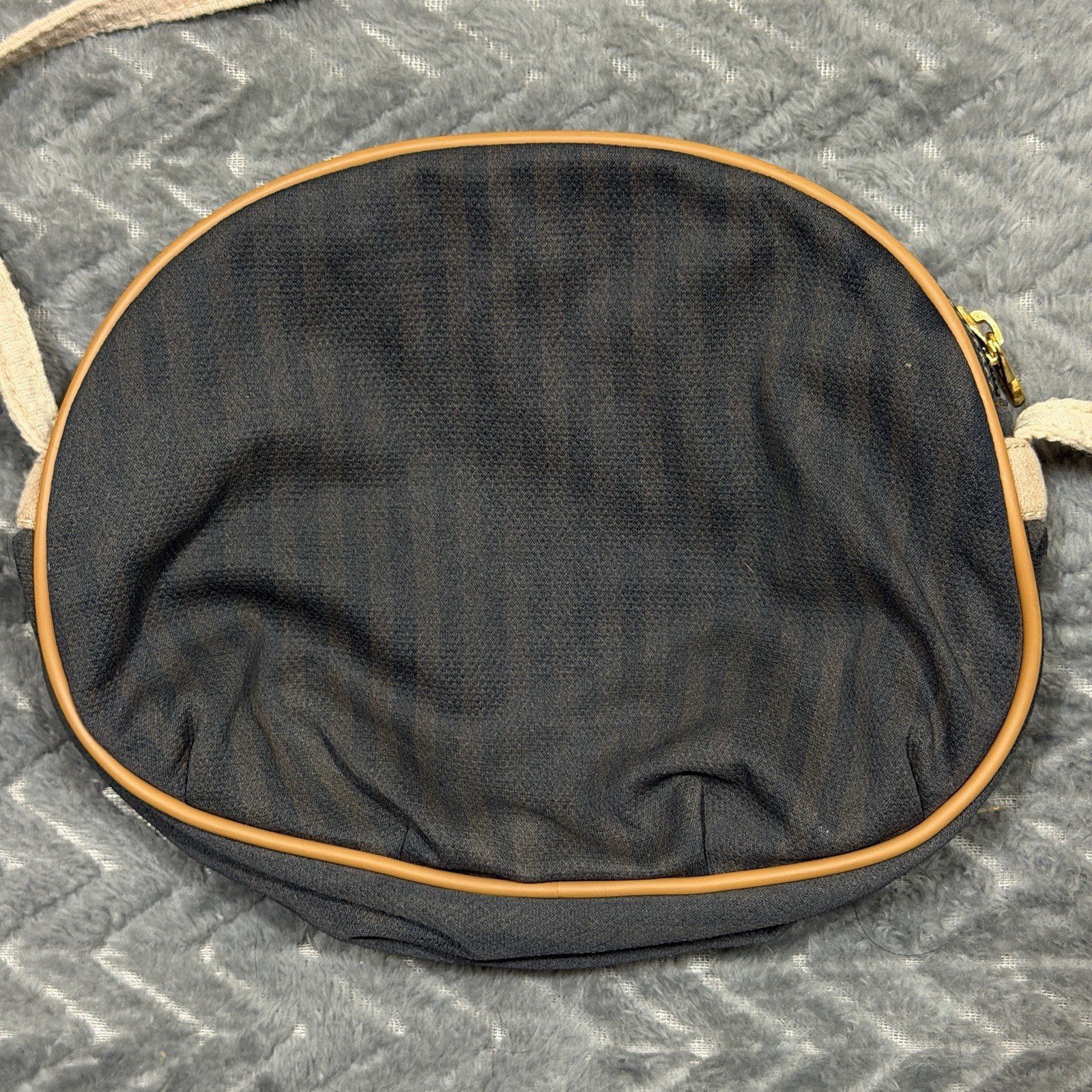 Vintage Fendi Mini Bag Outer Zipper “Italia Moda” Coin Purse Crossbody Striped